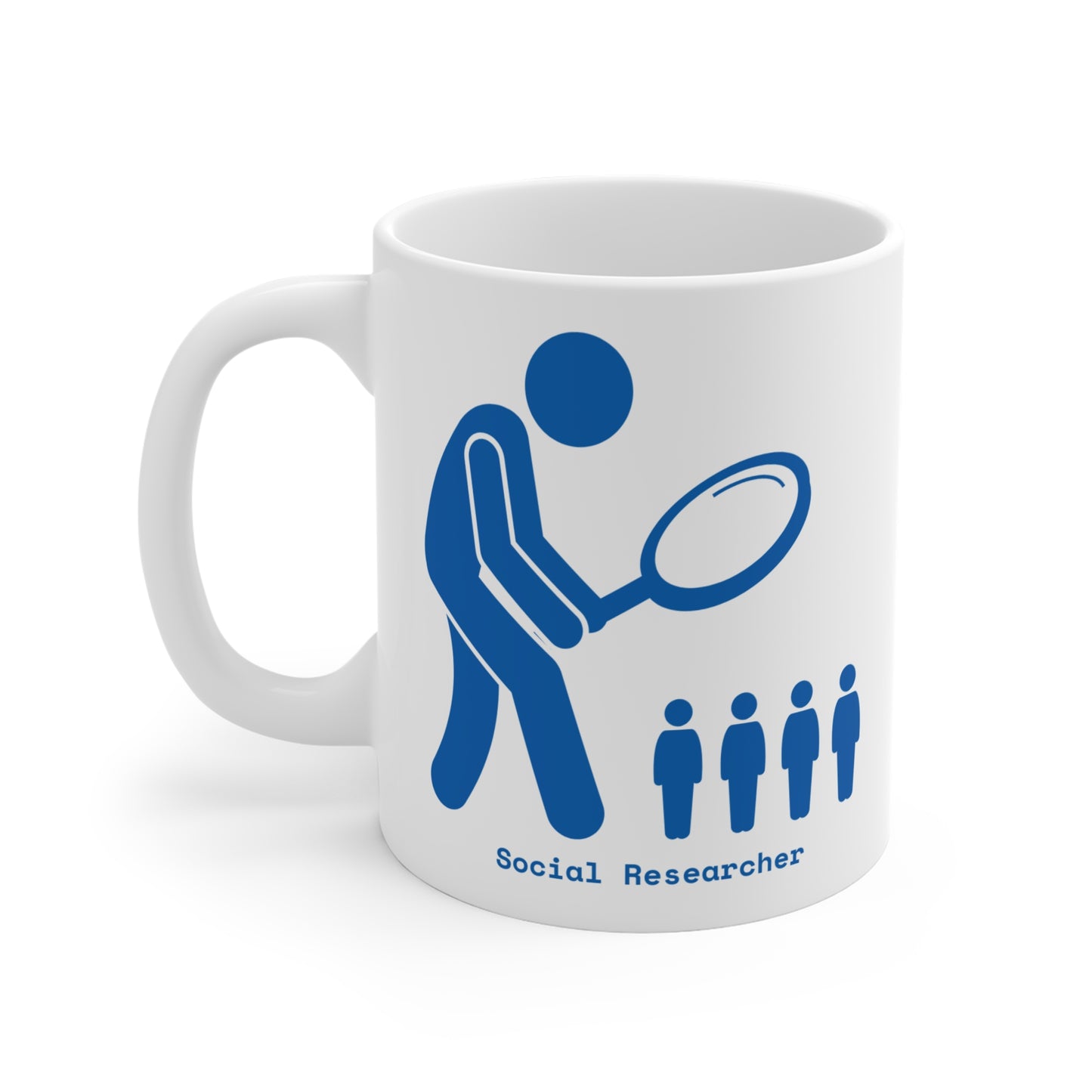 Social Researcher Pie Charts Mug 11oz EU