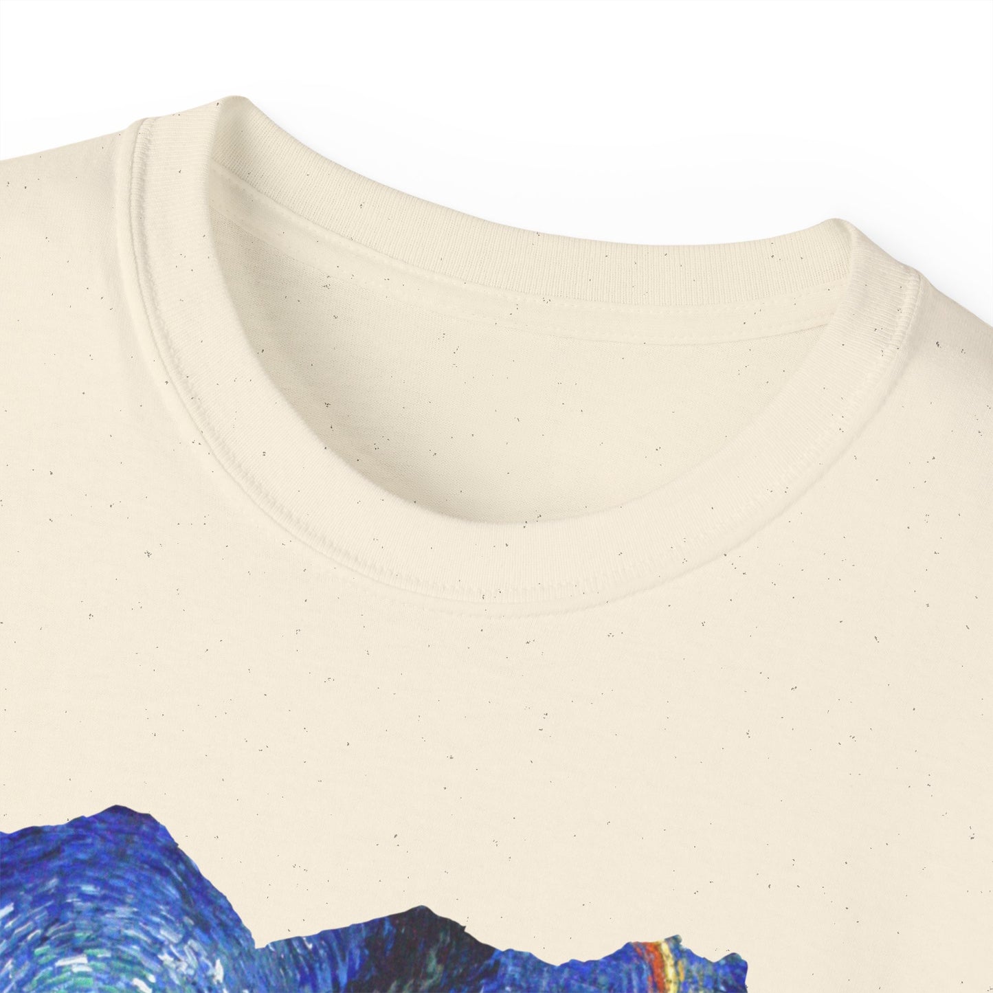 Ripped Vincent Van Gogh, Road with Cypresses and Star  1890 Ultra Cotton Tee