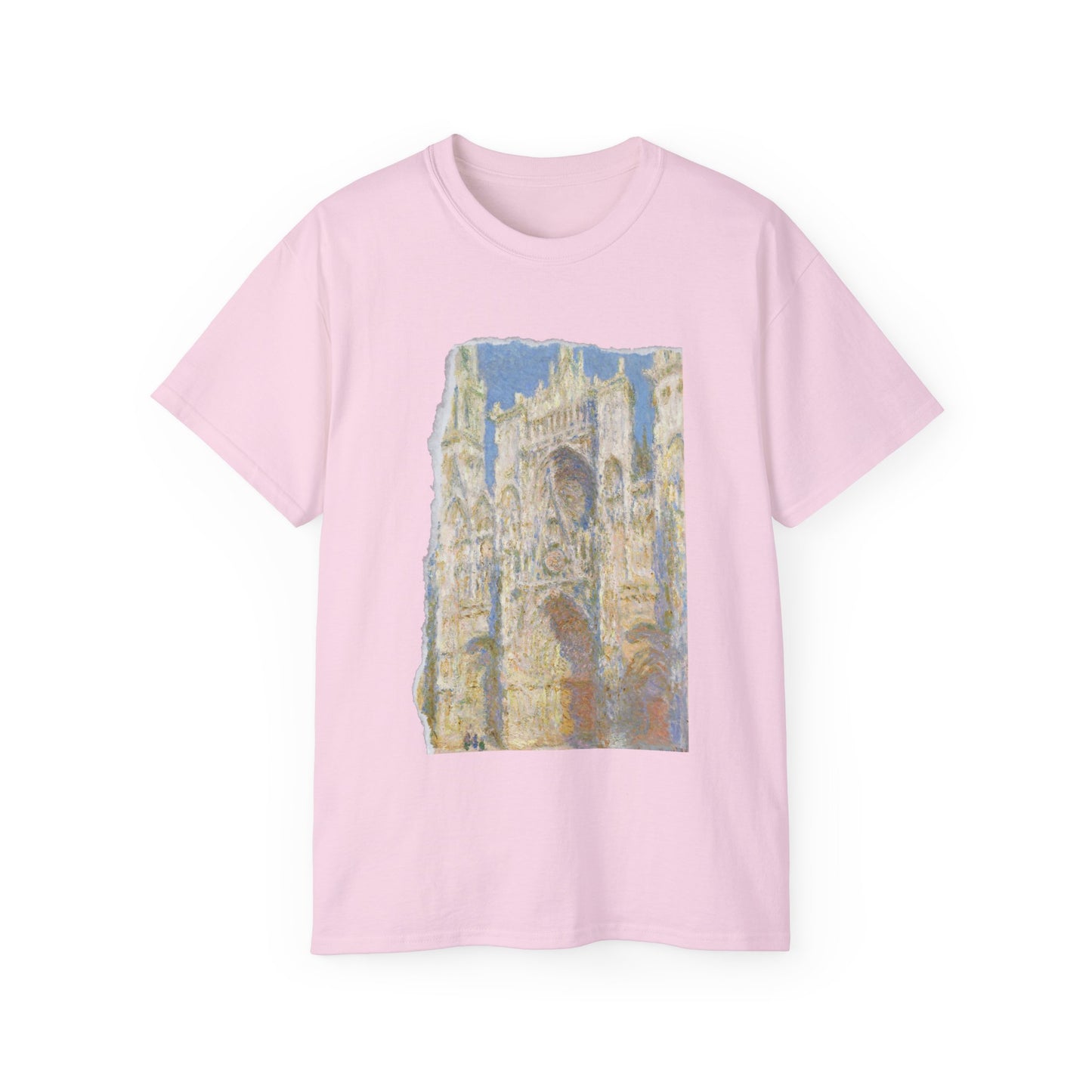 Camiseta de algodón ultradelgada de la UE de Claude Monet, la catedral de Rouen y el portal al sol, 1894