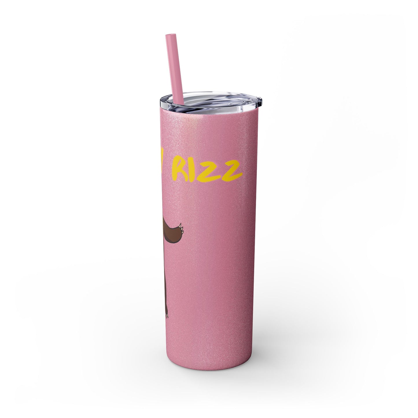 Grizzly Rizz Bear Tumbler with Straw, 20oz