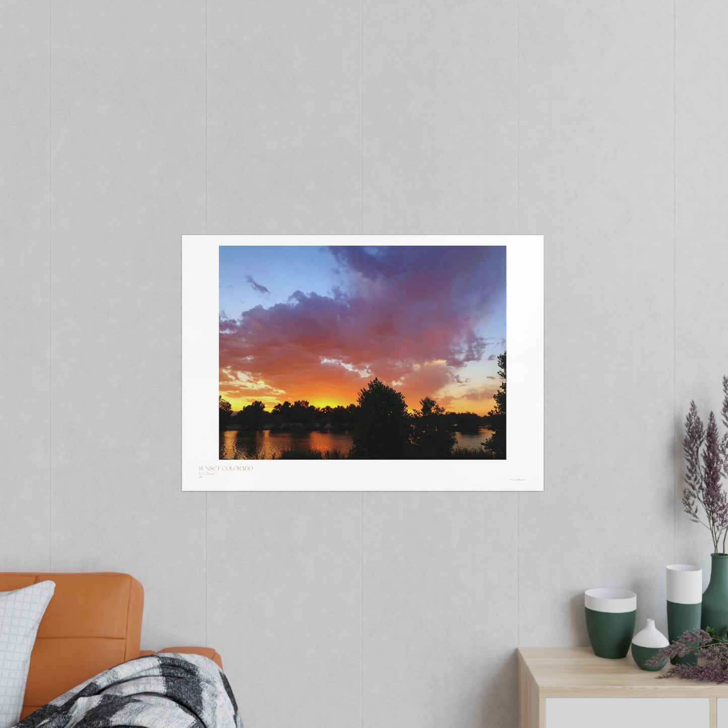 Sunset Colorado Matte Photograph Horizontal Posters EU