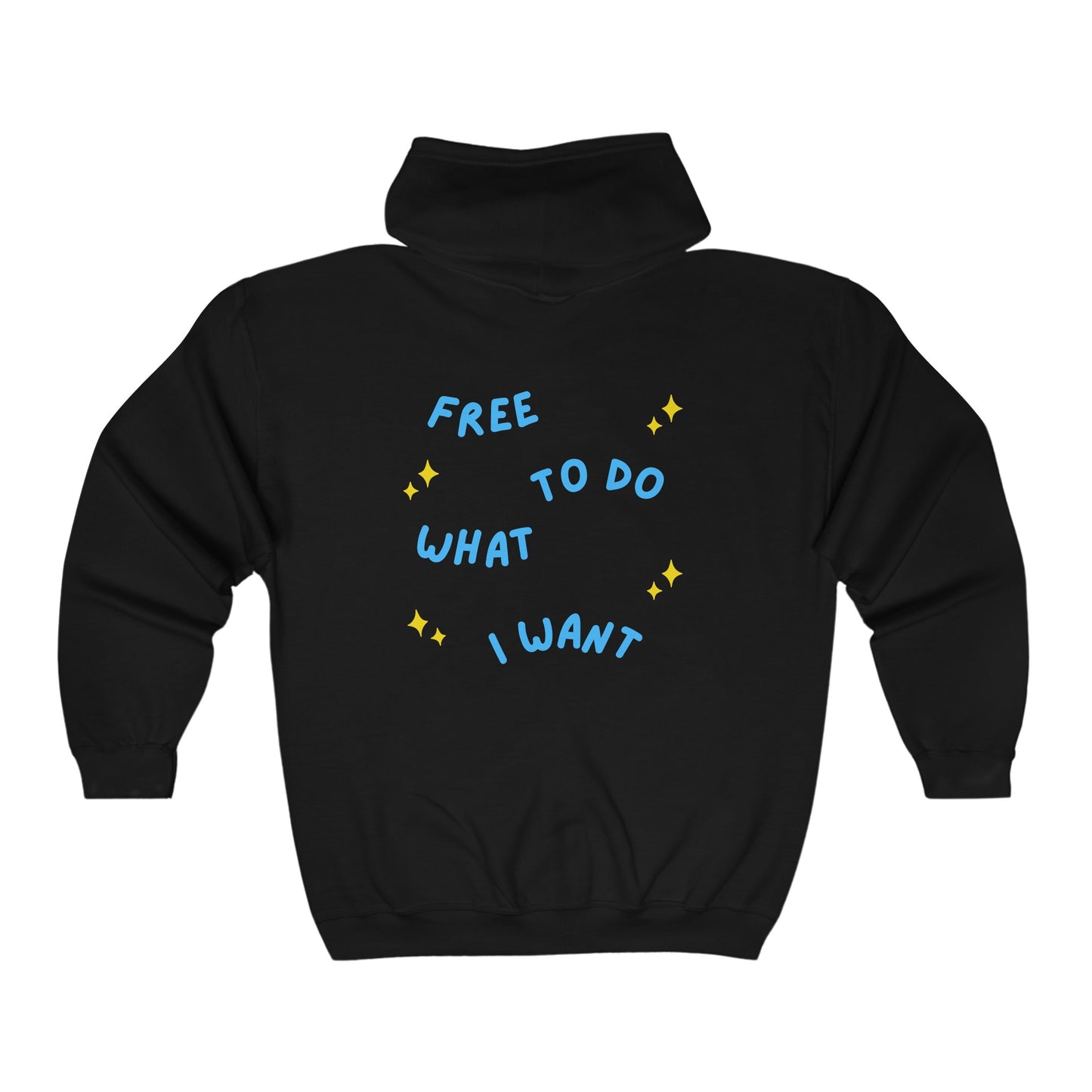 Free To Do What I Want Unisex Heavy Blend™ Full Zip Hooded Sweatshirt EU