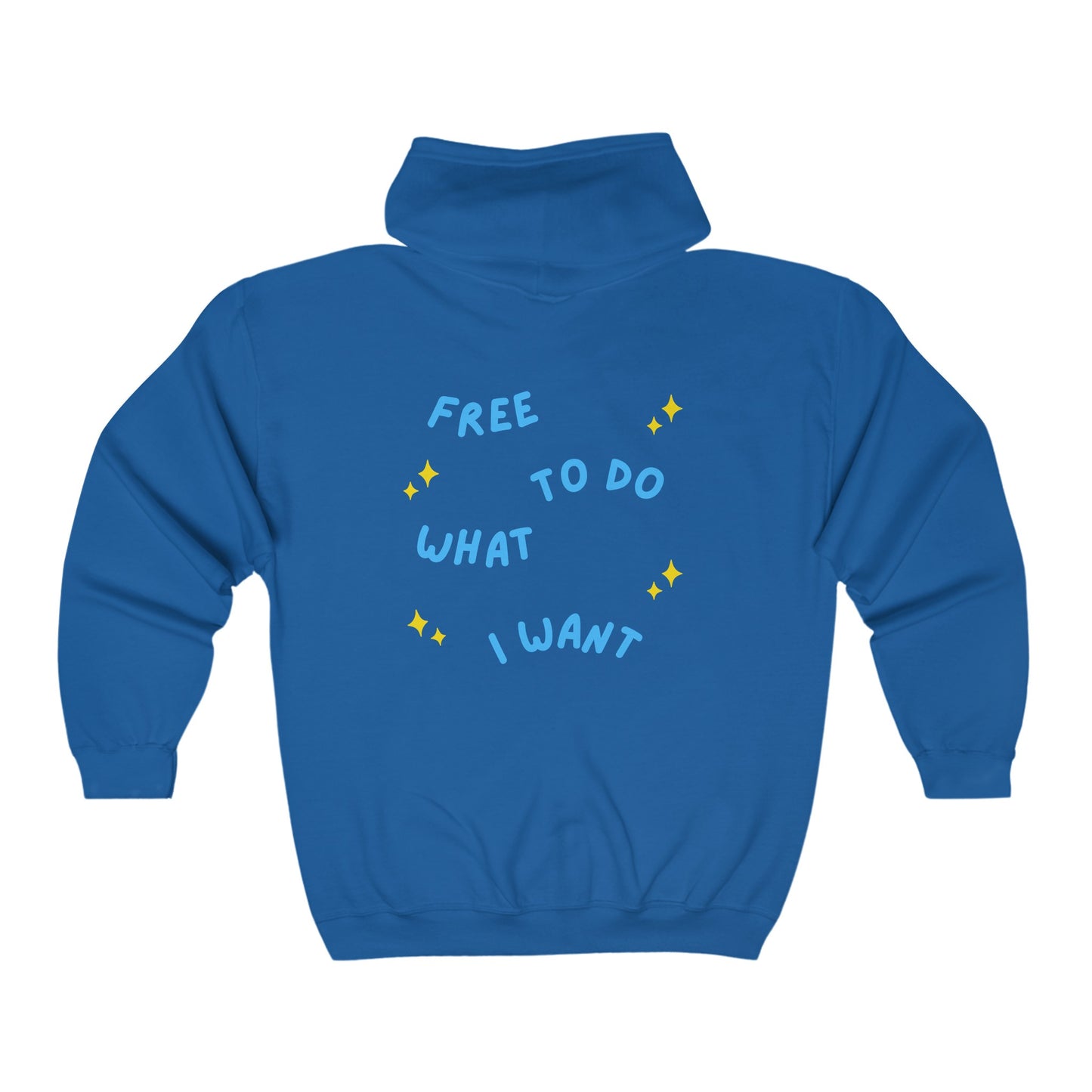 Free To Do What I Want Unisex Heavy Blend™ Full Zip Hooded Sweatshirt EU