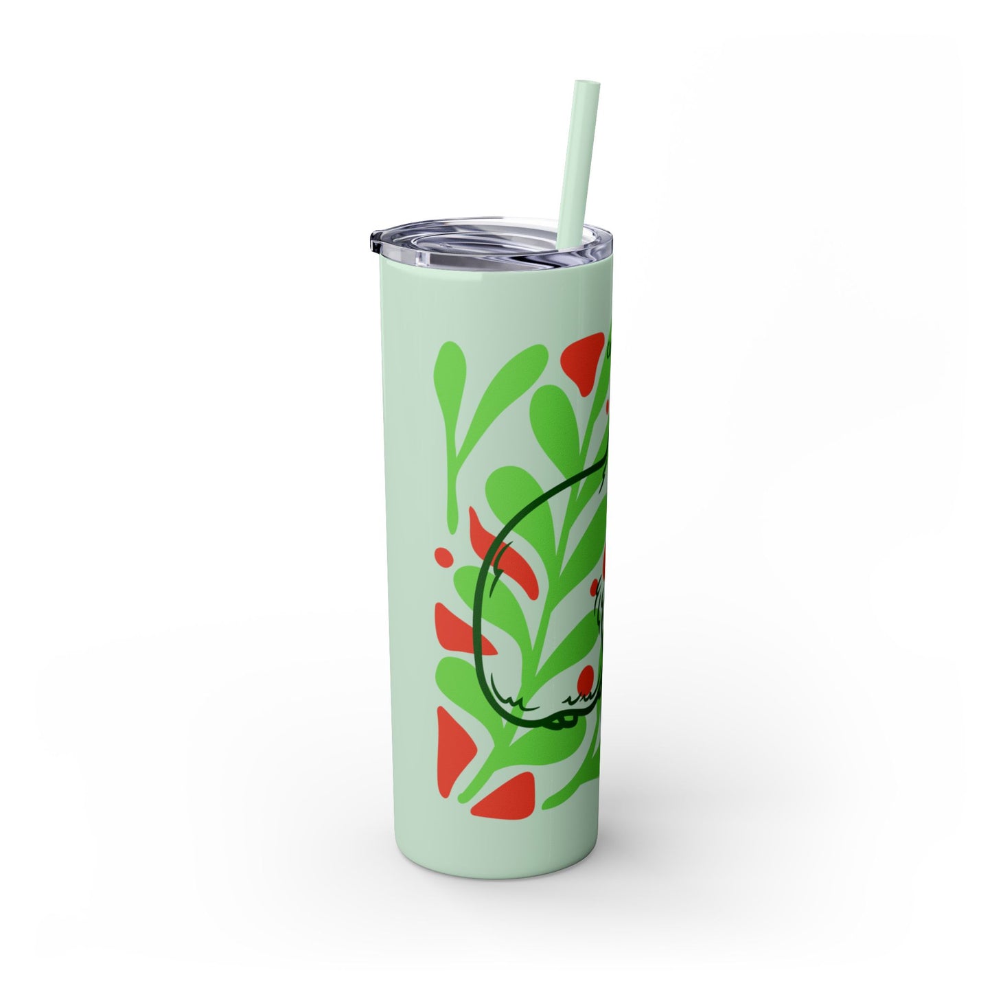 Capybara Skinny Tumbler with Straw, 20oz