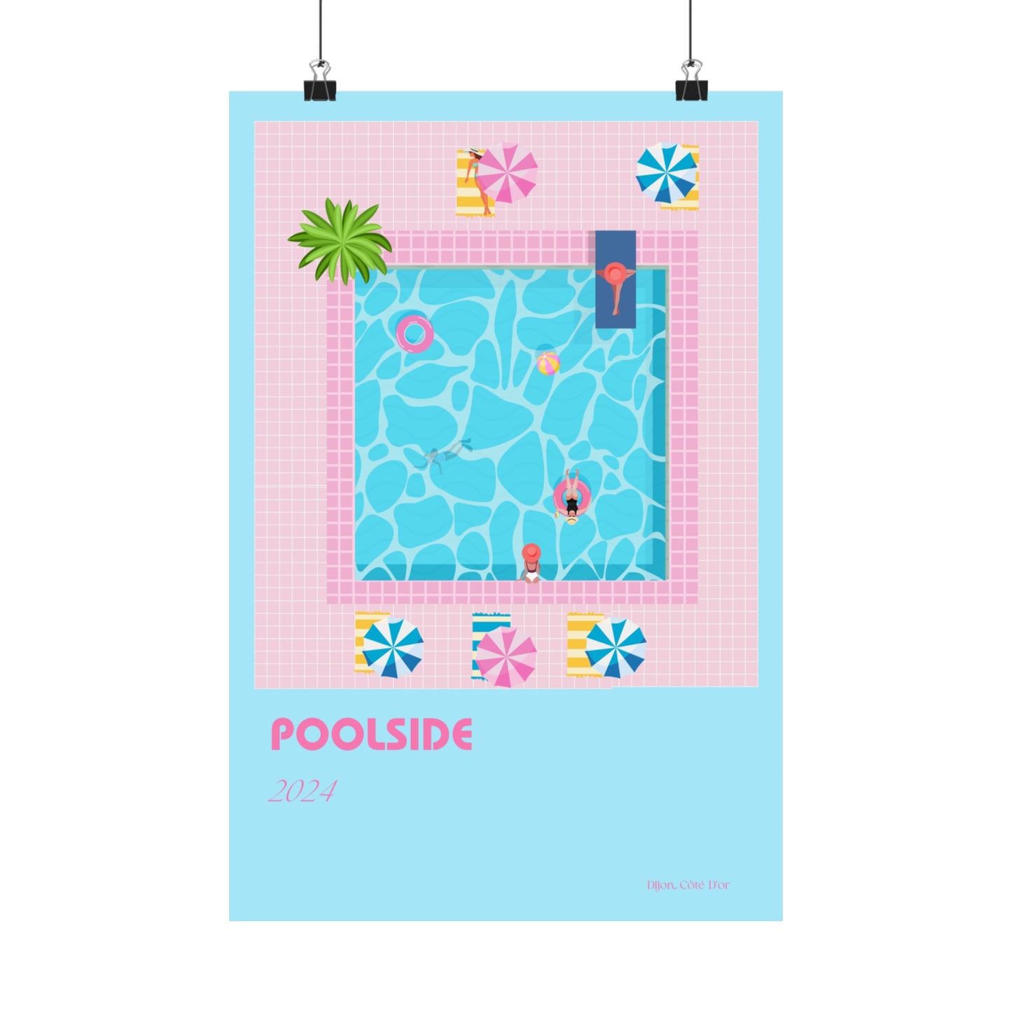 Poolside Vertical Posters