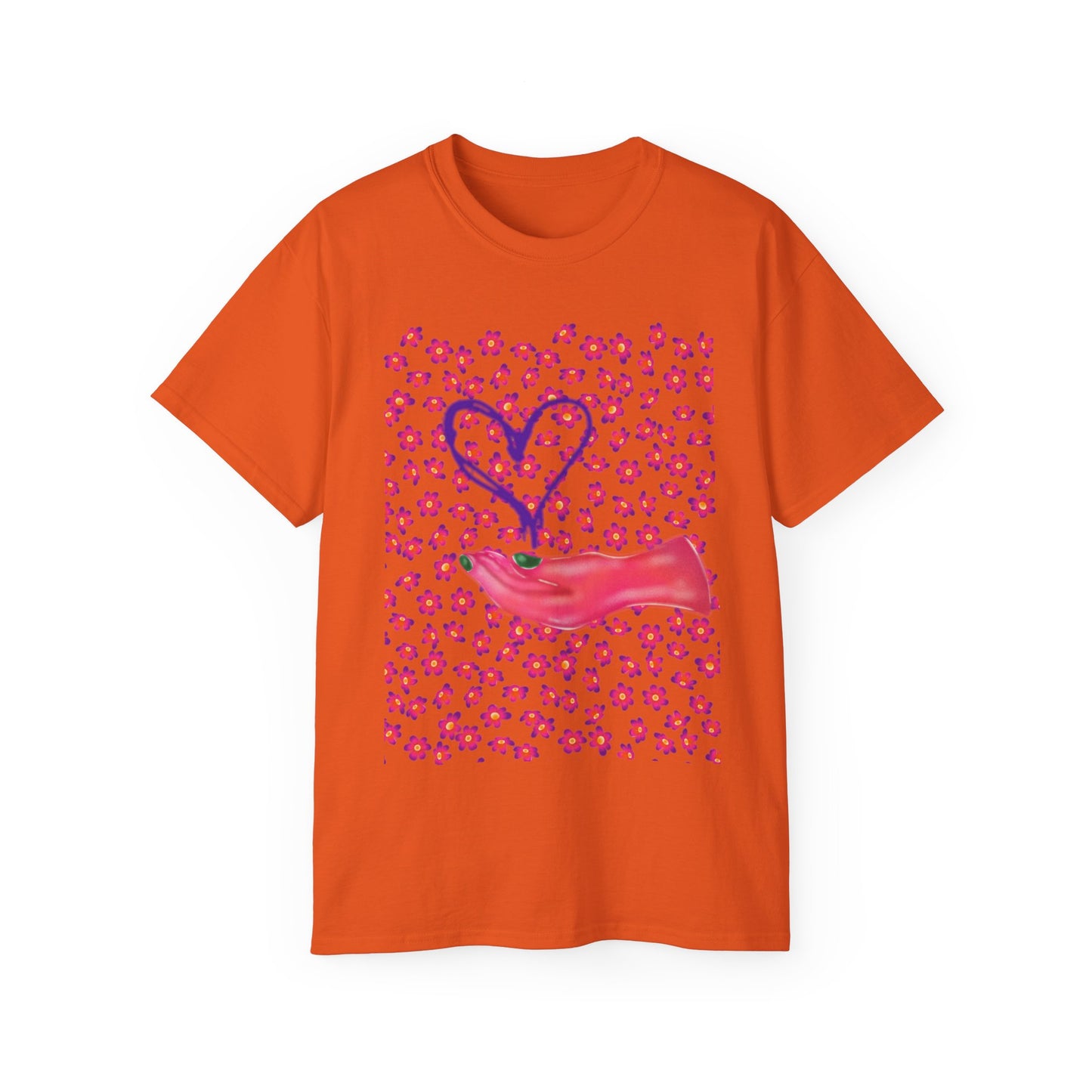 Camiseta unisex de algodón ultra fino My Heart de la UE 