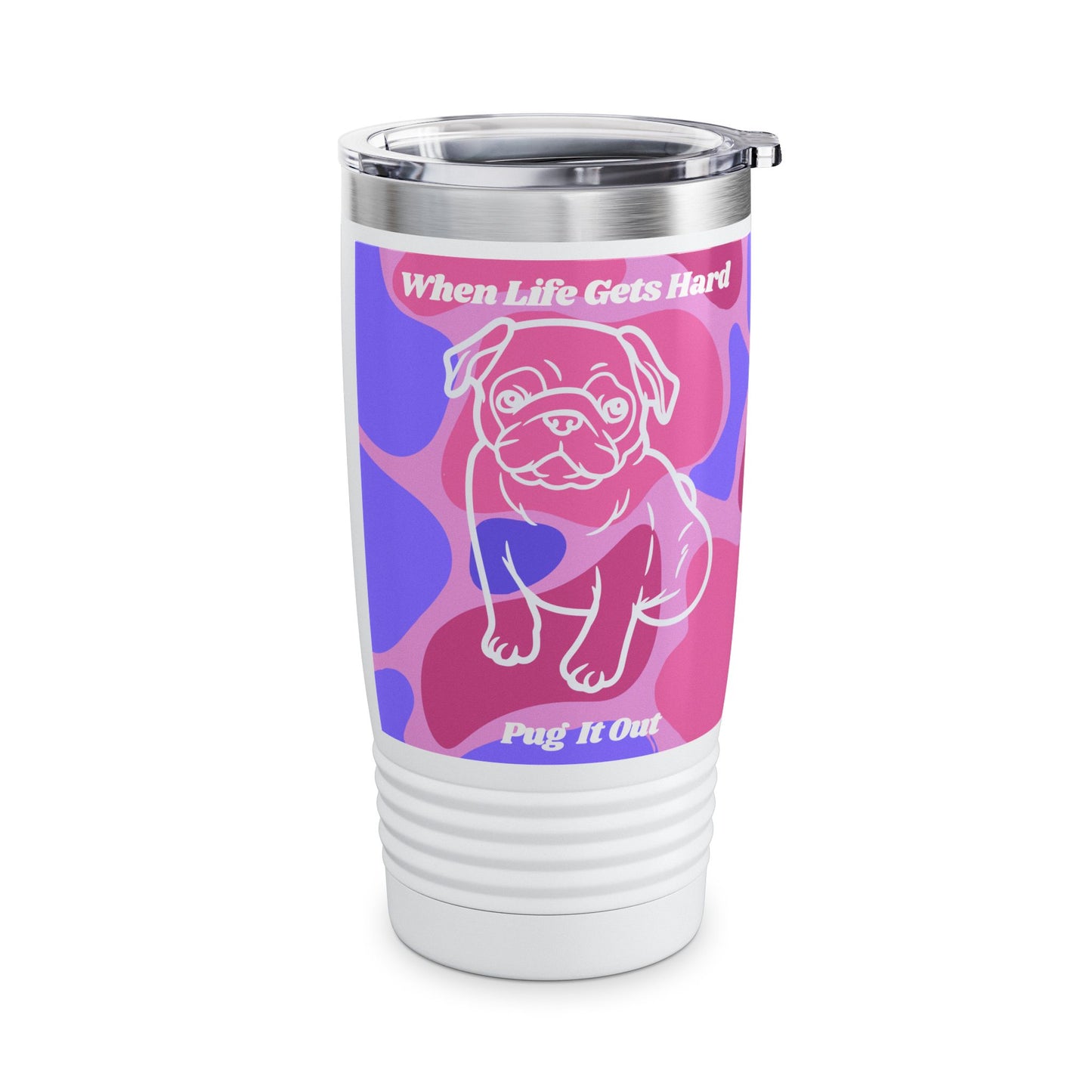 Charming Pug Ringneck Tumbler, 20oz