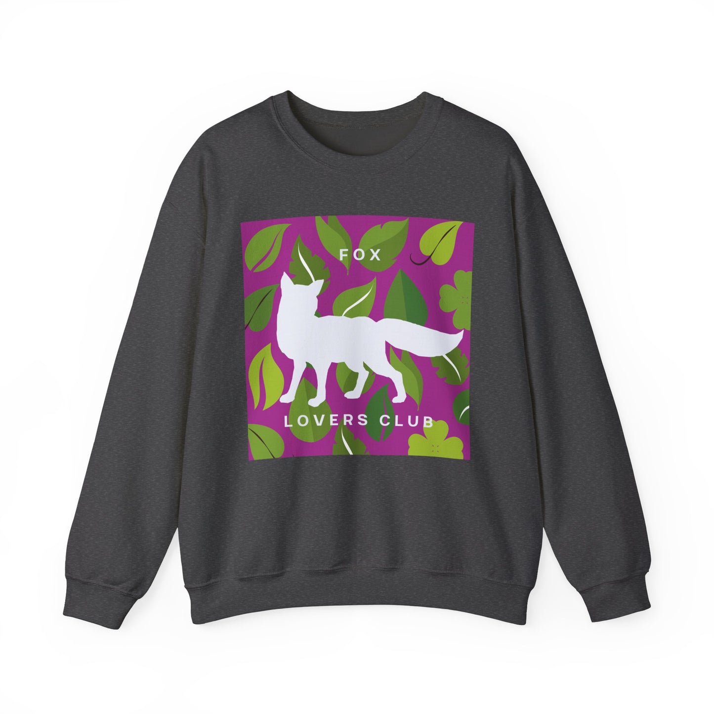 Sudadera unisex de cuello redondo y mezcla pesada Fox Lovers Club 