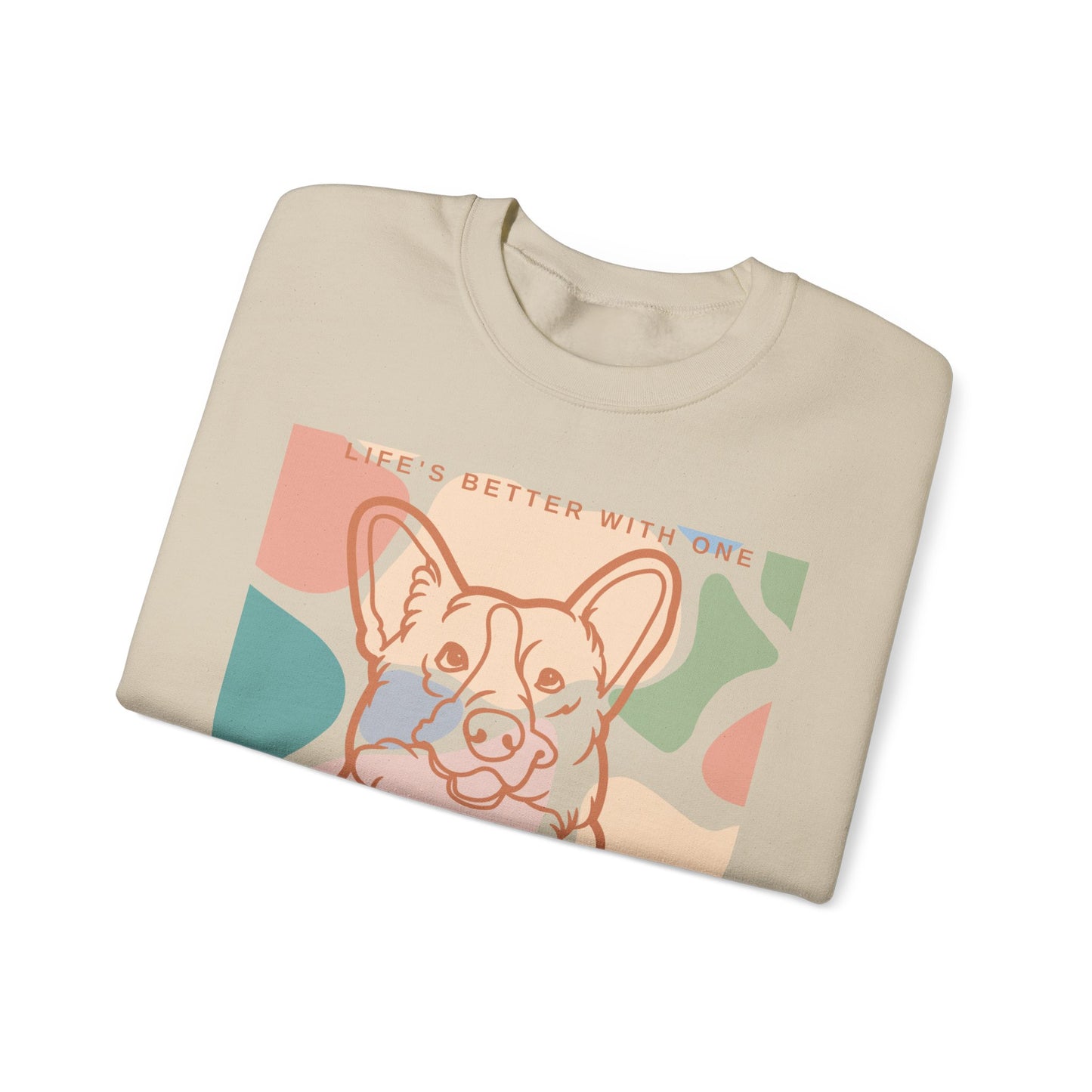 Cute Corgi Unisex Heavy Blend™ Crewneck Sweatshirt Two Sided