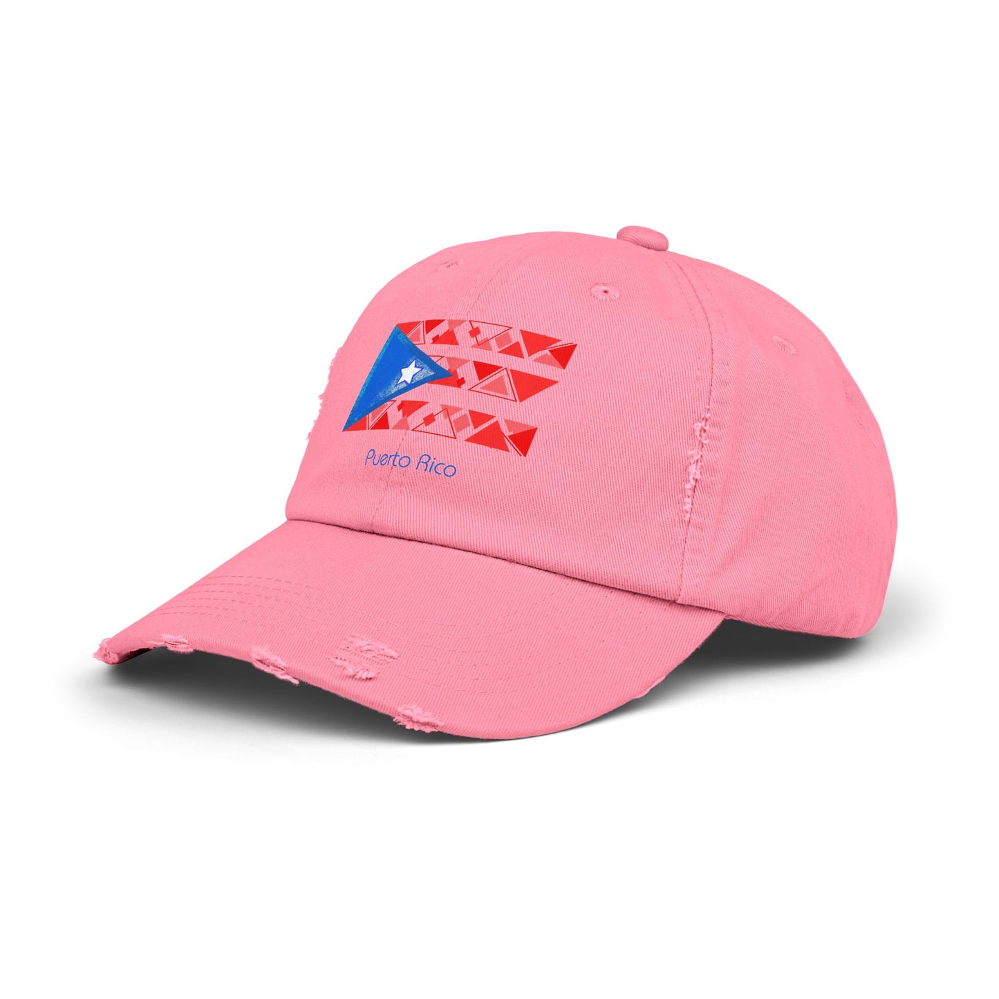 Modern Puerto Rico Unisex Distressed Cap