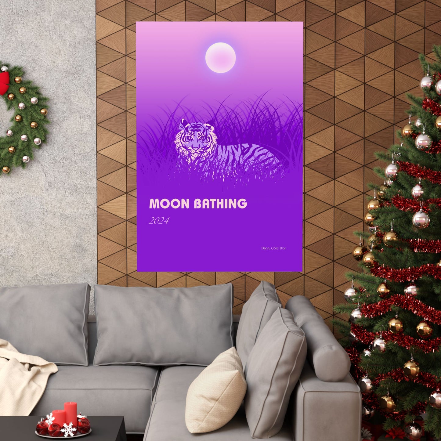 Moon Bathing Vertical Posters