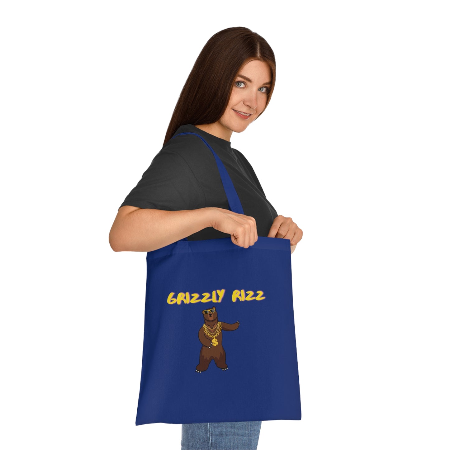 Grizzly Rizz Bear Tote Bag EU