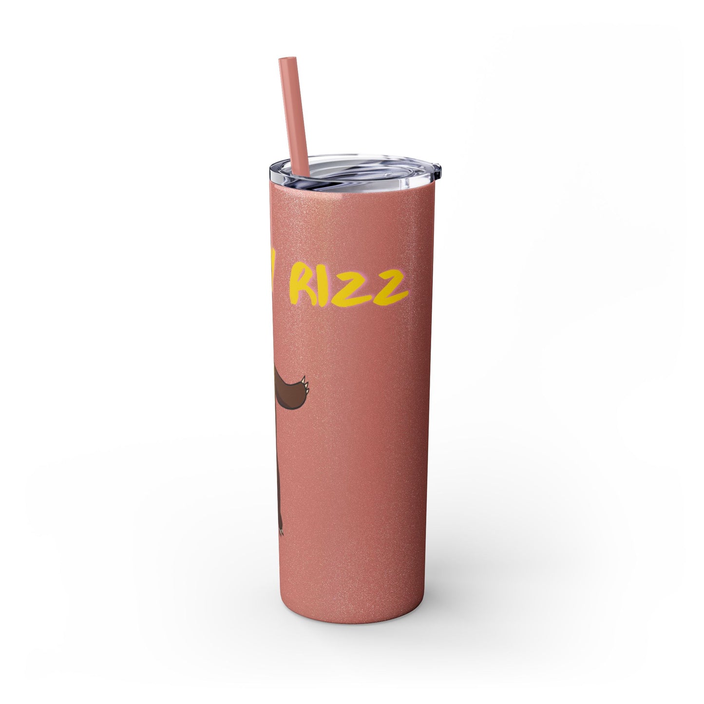 Grizzly Rizz Bear Tumbler with Straw, 20oz