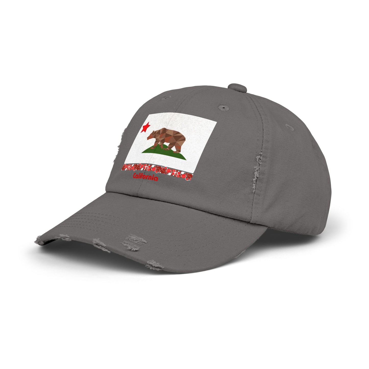 Modern California Unisex Distressed Cap