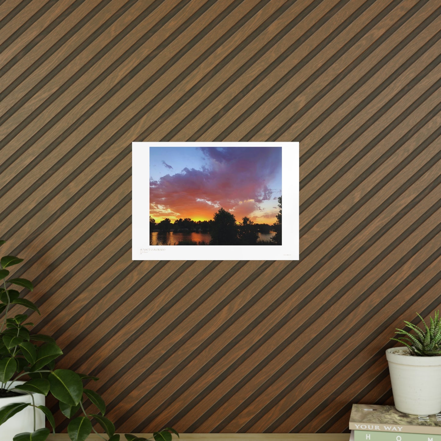 Sunset Colorado Matte Photograph Horizontal Posters EU