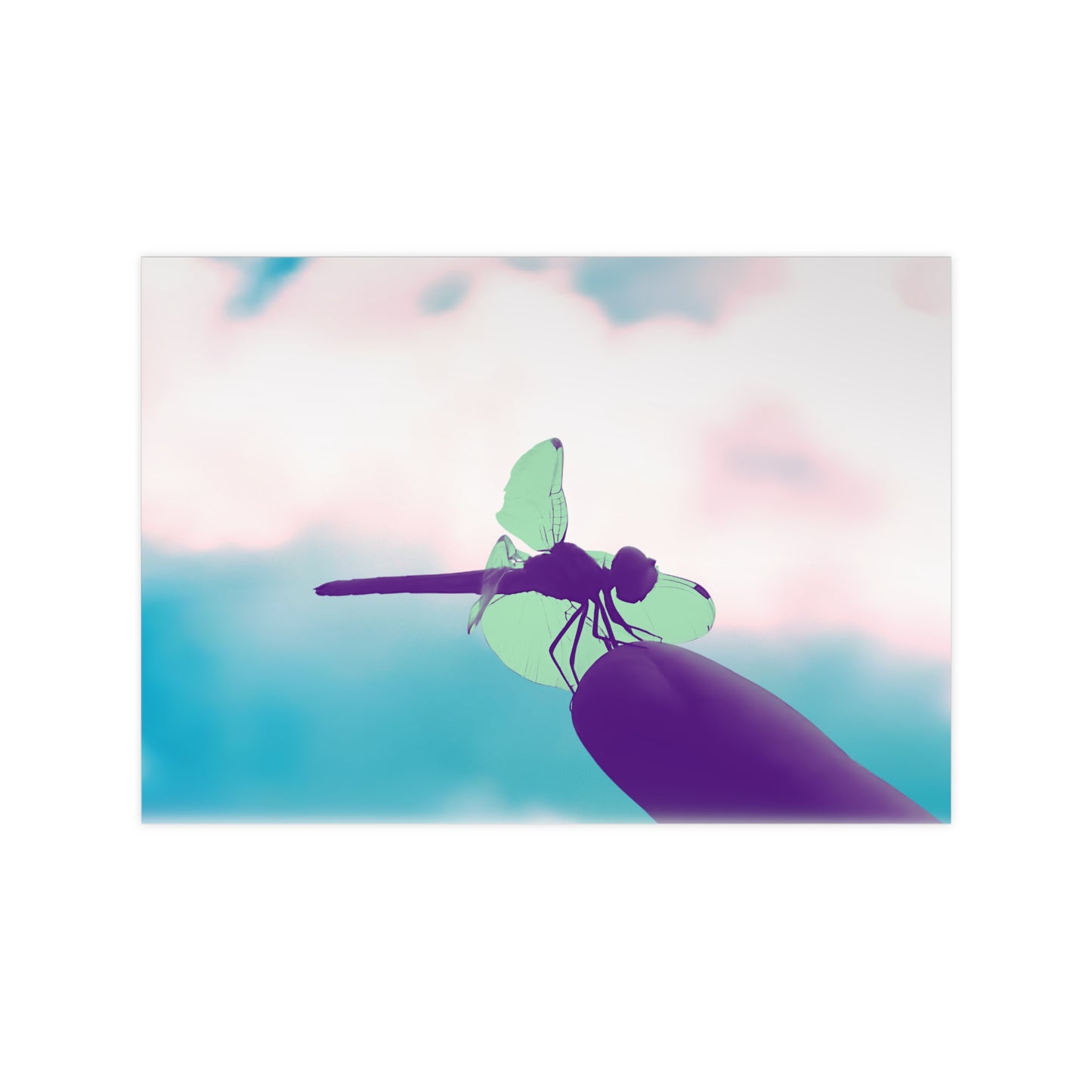 Dragonfly Dreamy Matte Photograph Horizontal Posters EU