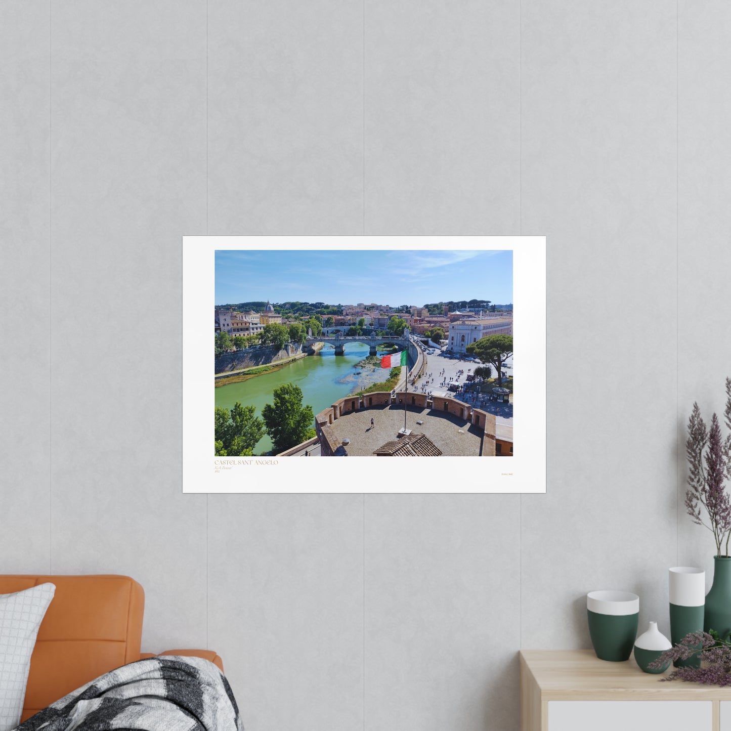 Castel Sant' Angelo Photograph Horizontal Posters EU