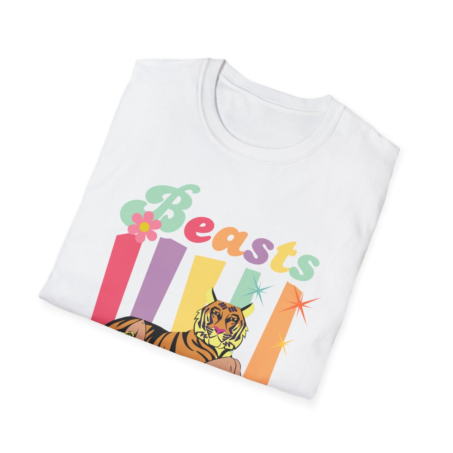 Camiseta unisex de estilo suave Beasts Before Boys para niños de la UE 