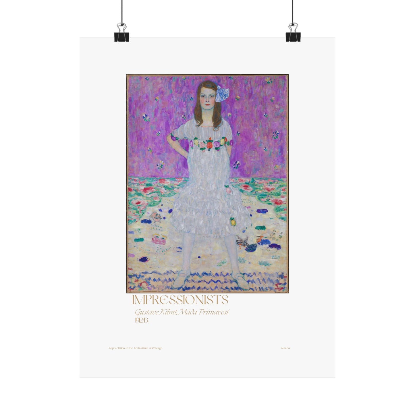 Gustave Klimt, Mäda Primavesi 1923/13 Vertical Poster