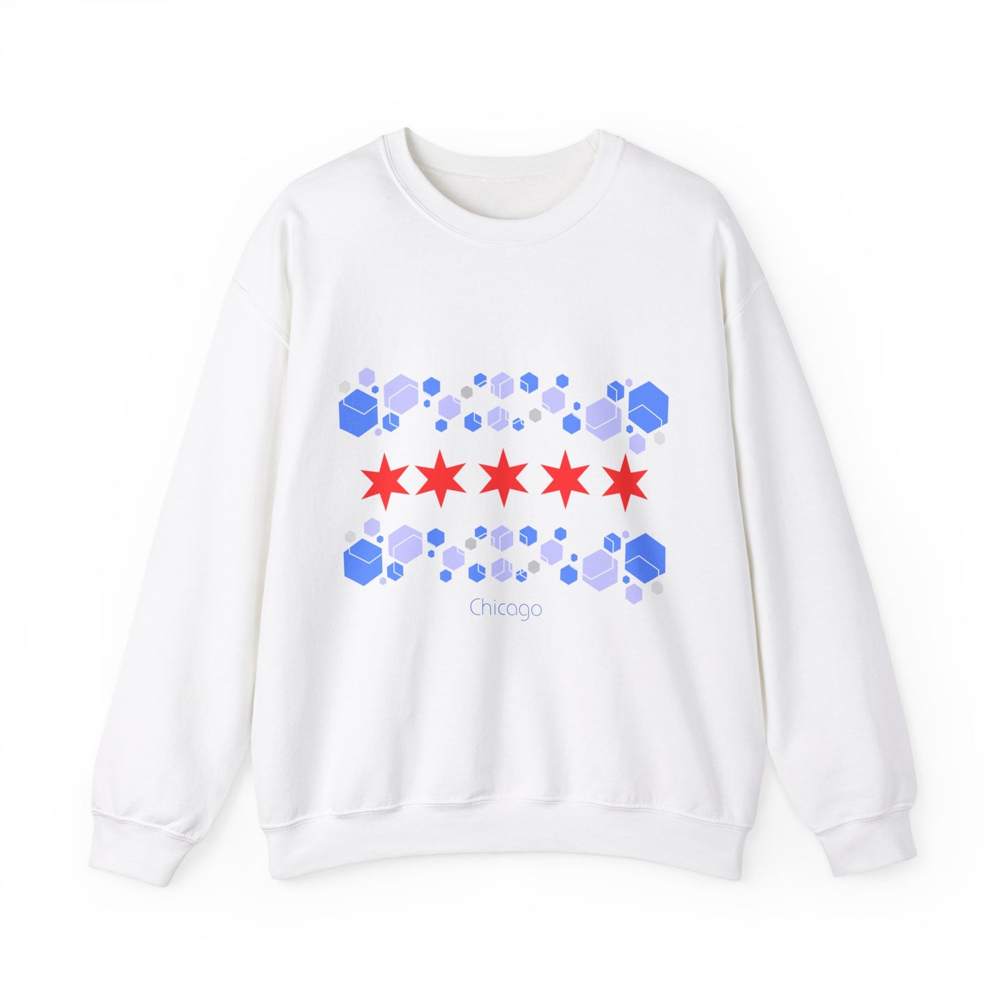 Modern Chicago Unisex Heavy Blend™ Crewneck Sweatshirt EU