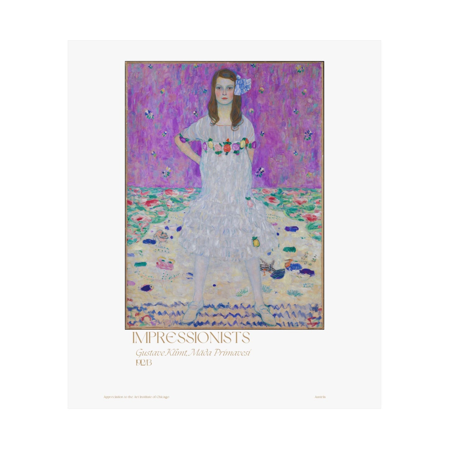 Gustave Klimt, Mäda Primavesi 1923/13 Vertical Poster