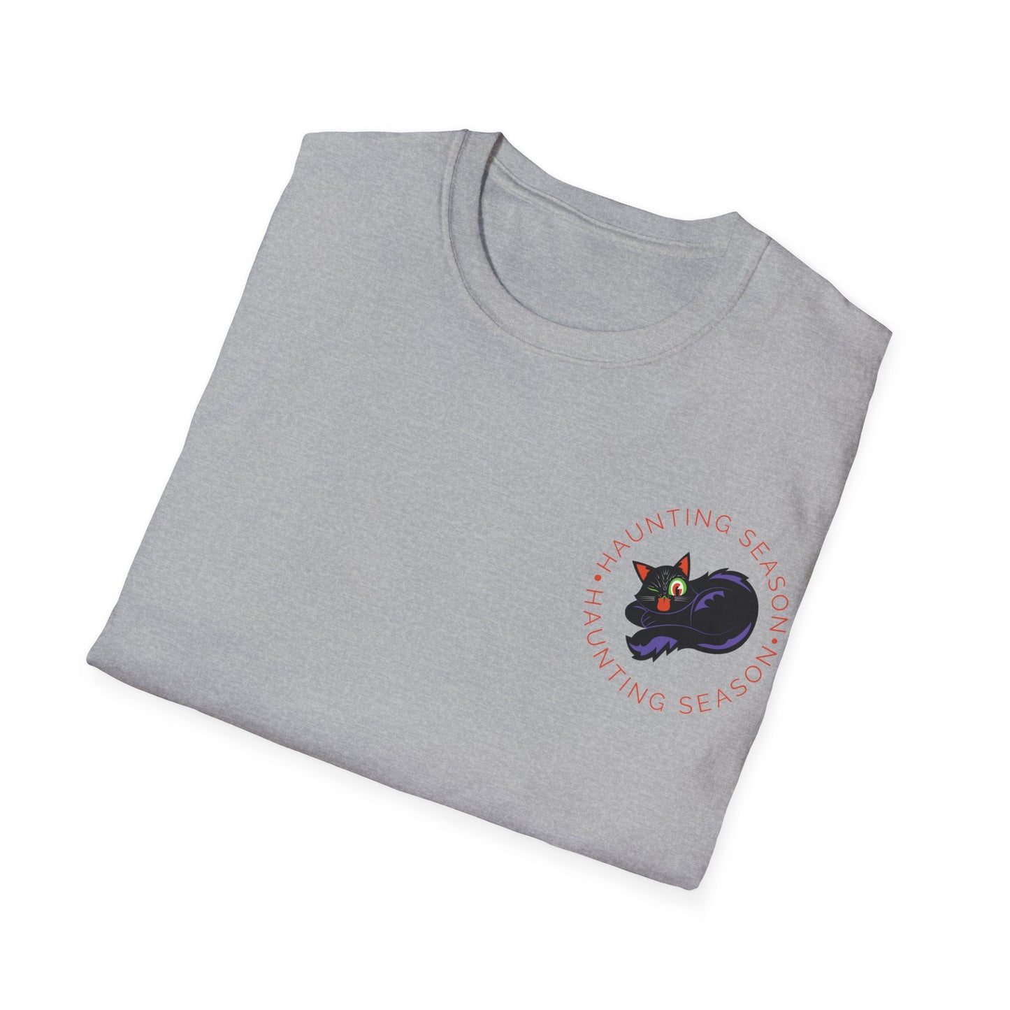 Haunting Cat Unisex Softstyle T-Shirt