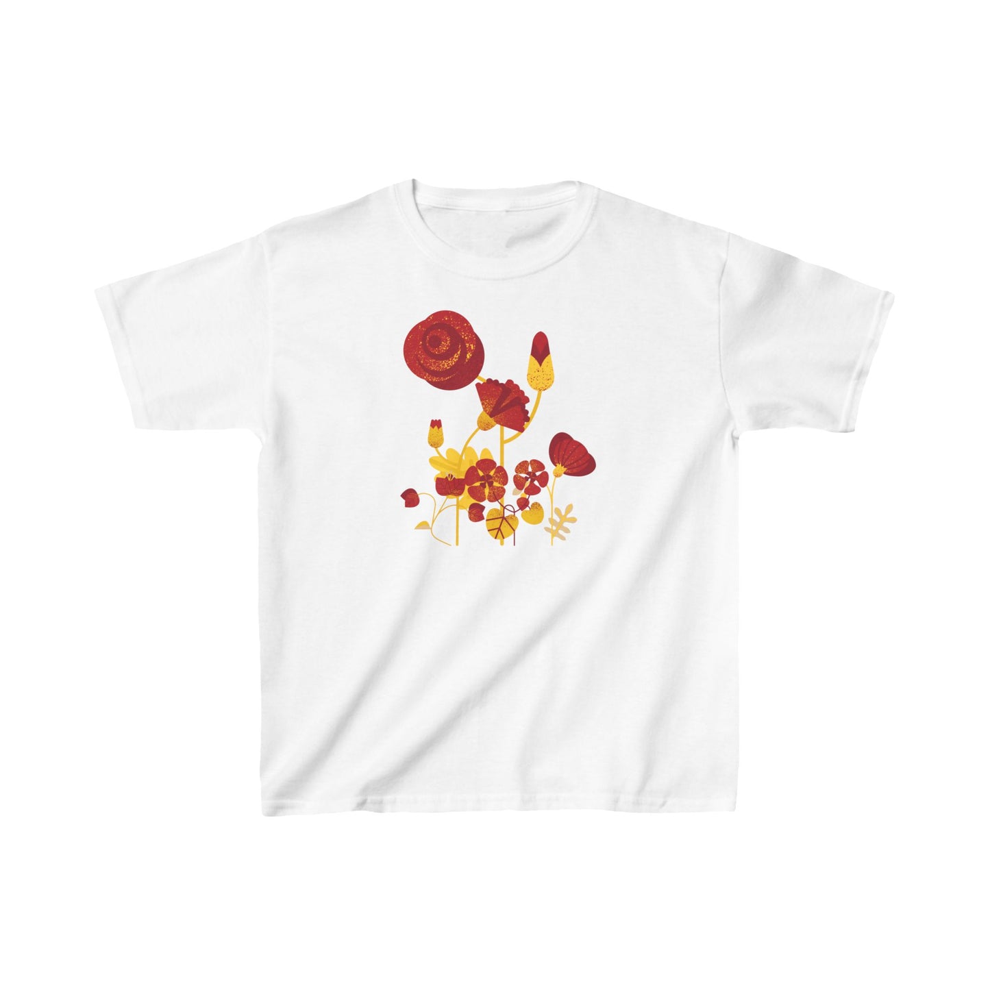 Retro Flowers Kids Heavy Cotton™ Tee