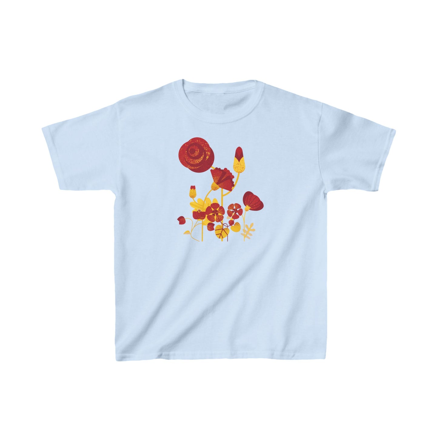 Retro Flowers Kids Heavy Cotton™ Tee