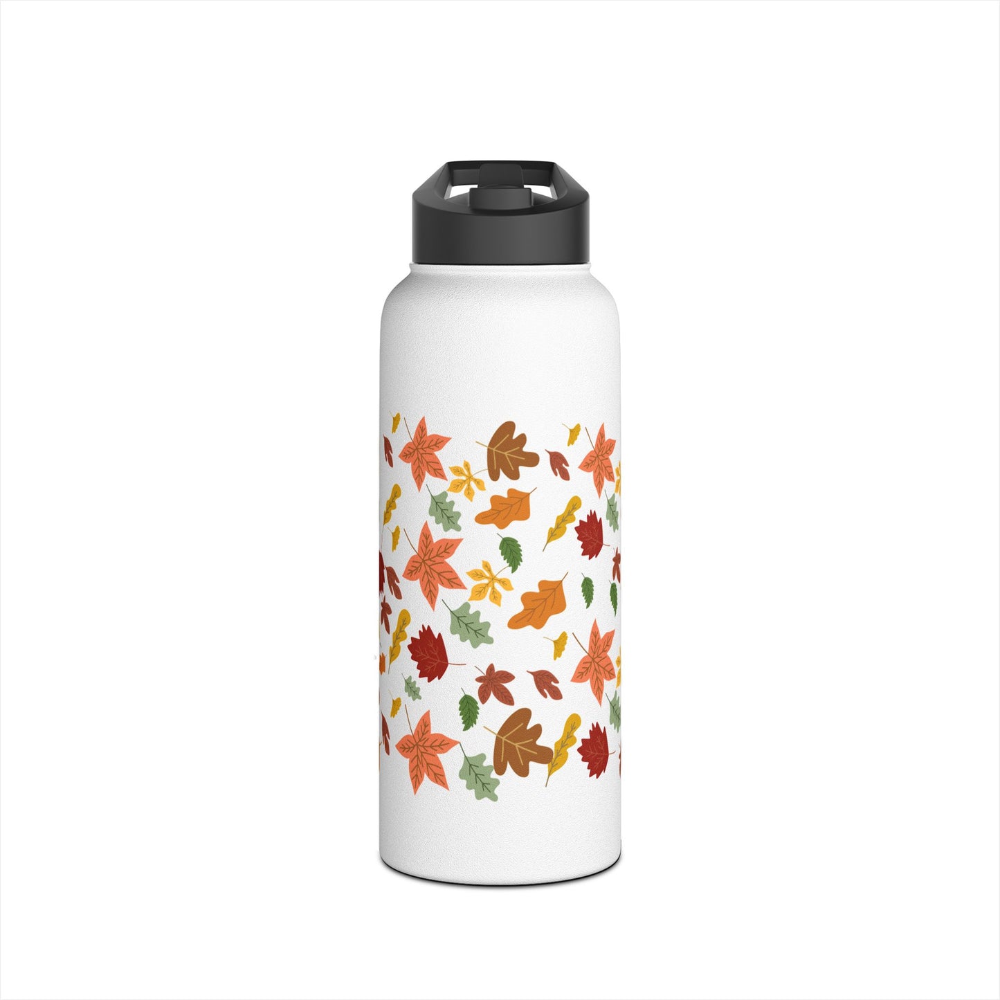 Autumn Leaves Stainless Steel Water Bottle, Standard Lid