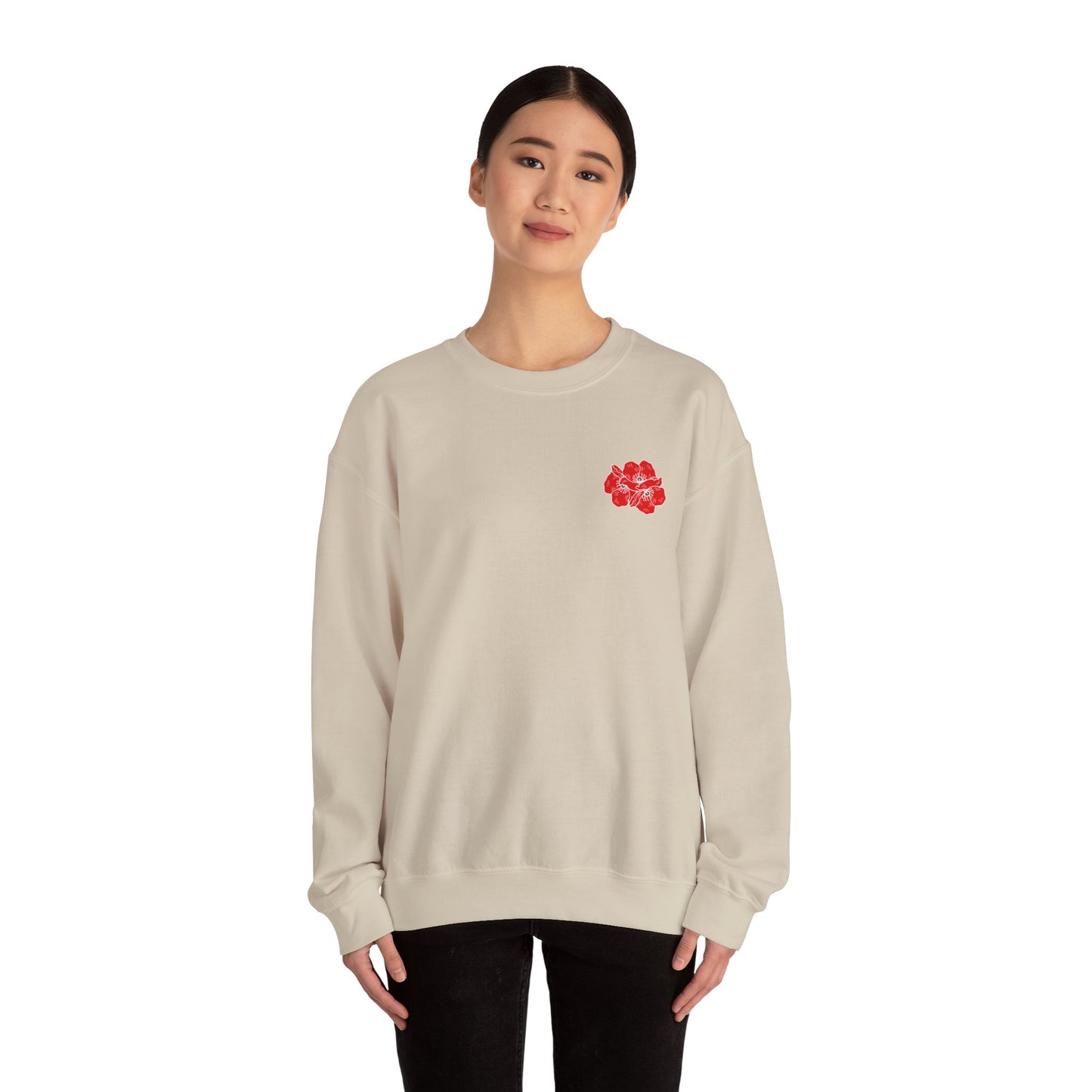 Poppies Unisex Heavy Blend™ Crewneck Sweatshirt