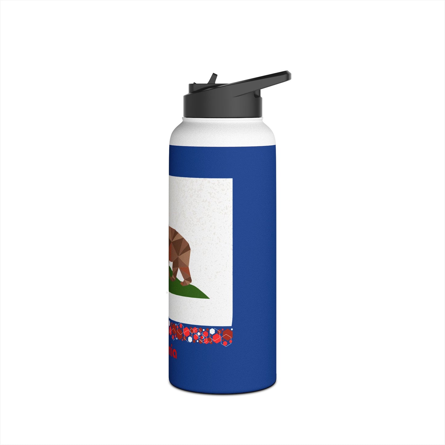 Modern California Stainless Steel Water Bottle, Standard Lid