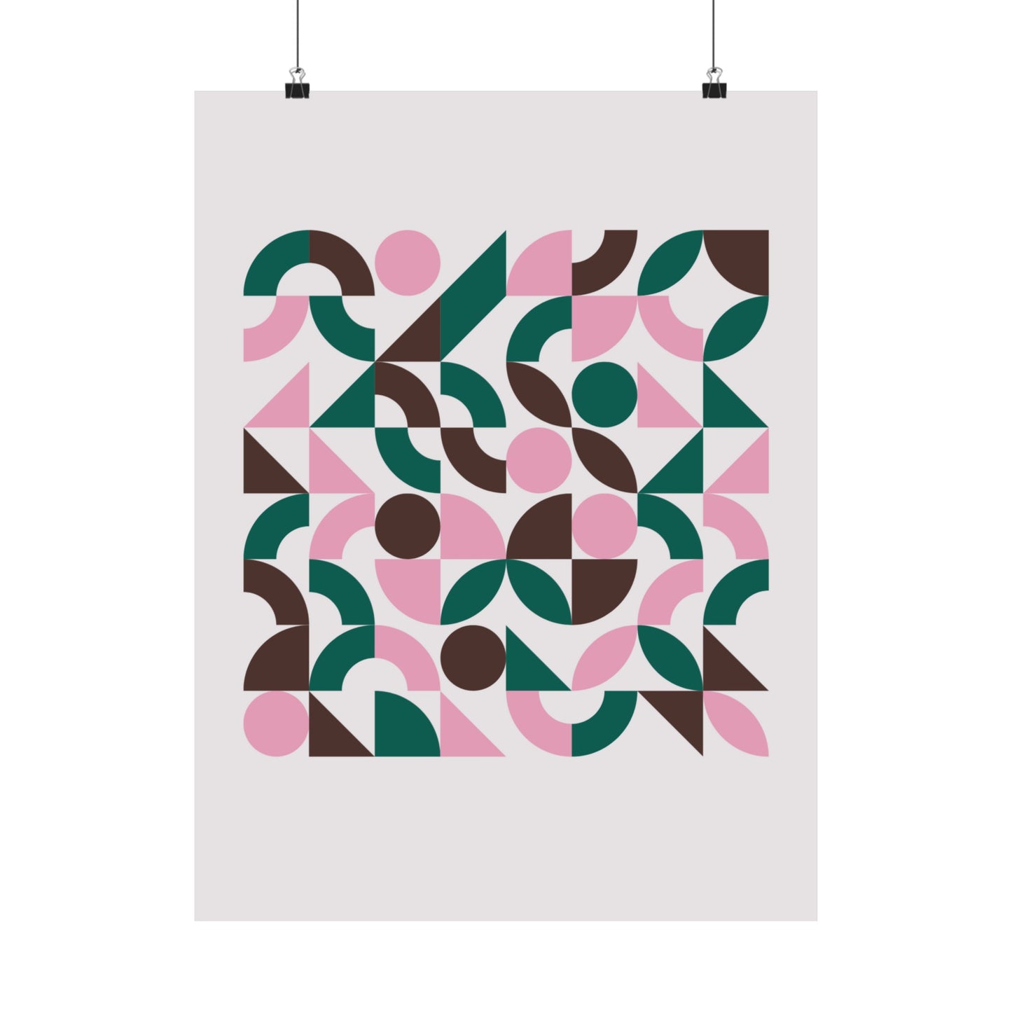 Shapes and Colors Illustration Vertical Poster