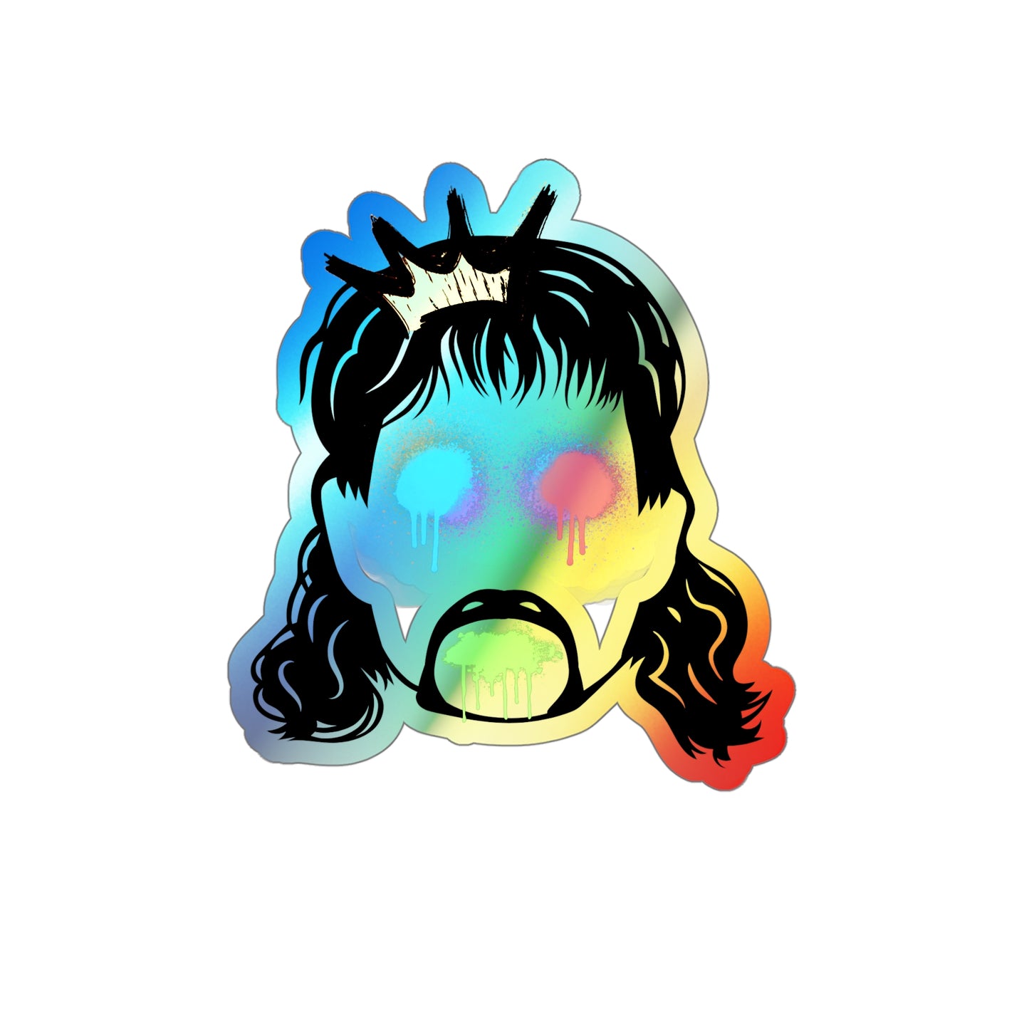 Mullet Tagg Holographic Die-cut Stickers