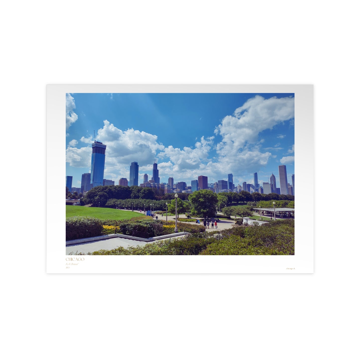 Chicago Matte Photograph Horizontal Posters EU