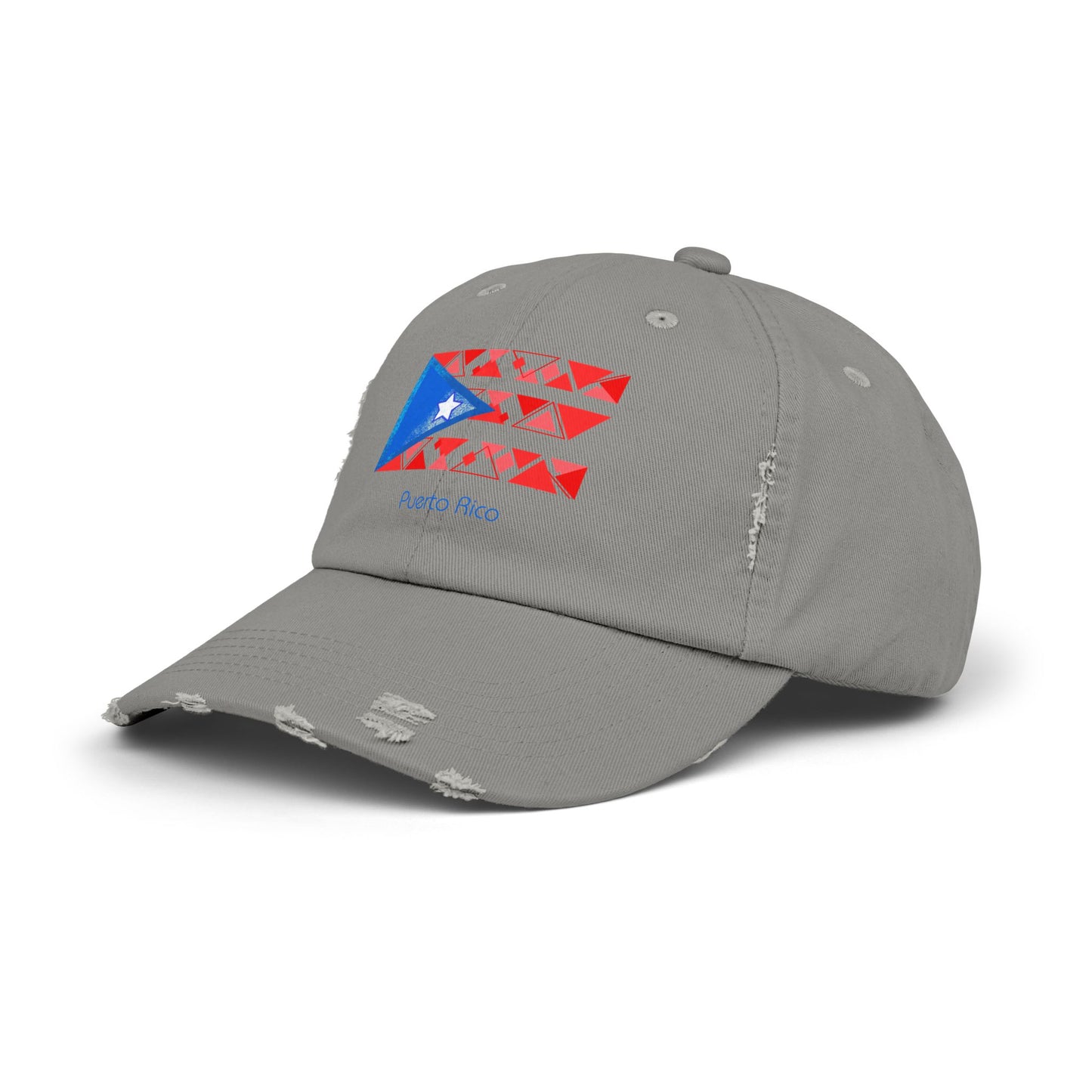 Modern Puerto Rico Unisex Distressed Cap