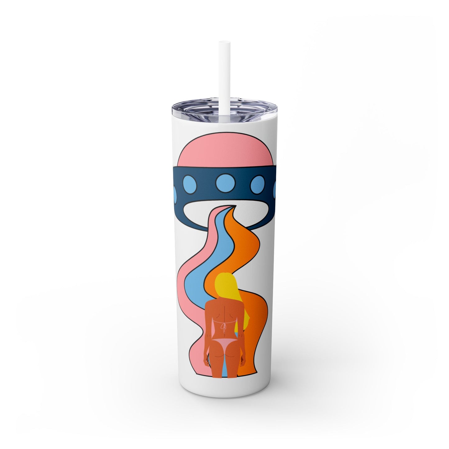 Bikini Abduction Tumbler with Straw, 20oz