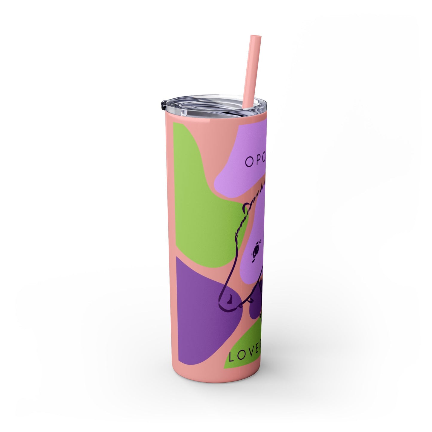 Opossum Club Tumbler with Straw, 20oz