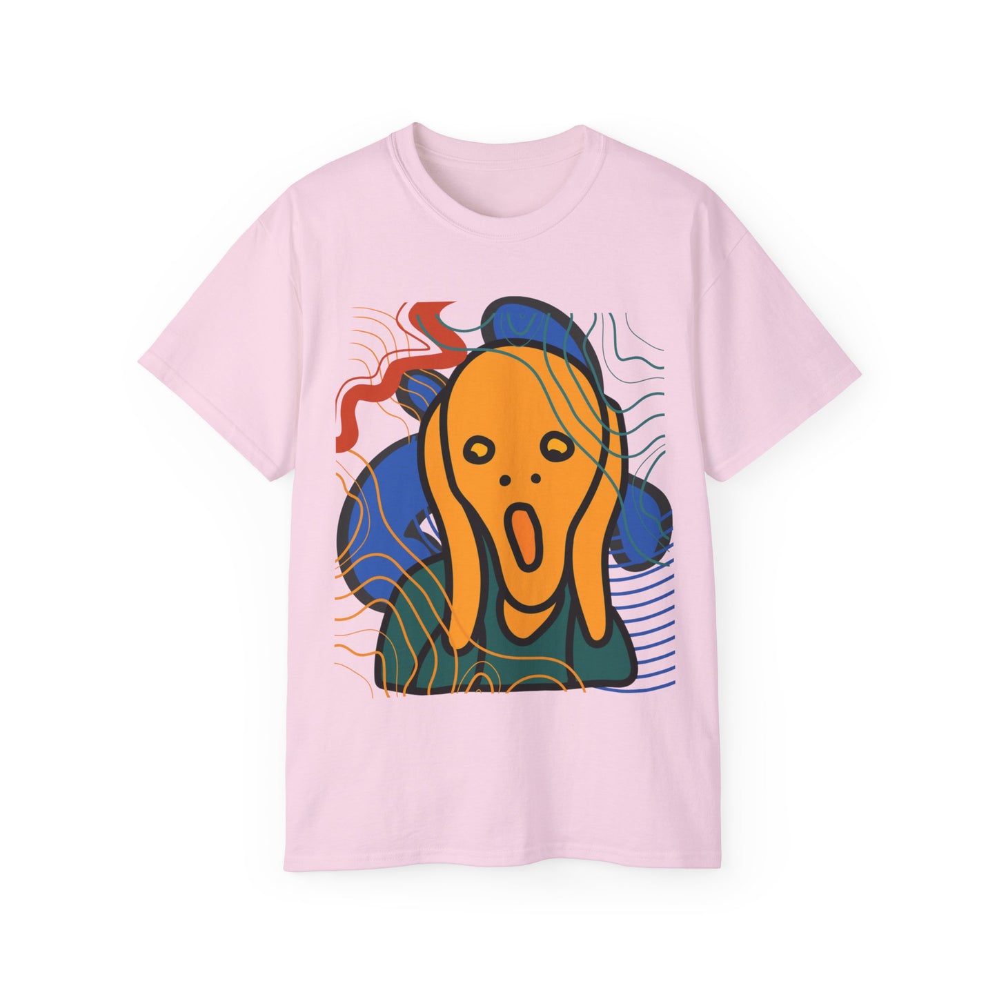 Camiseta unisex de algodón ultrafino Scream and Squiggles de la UE