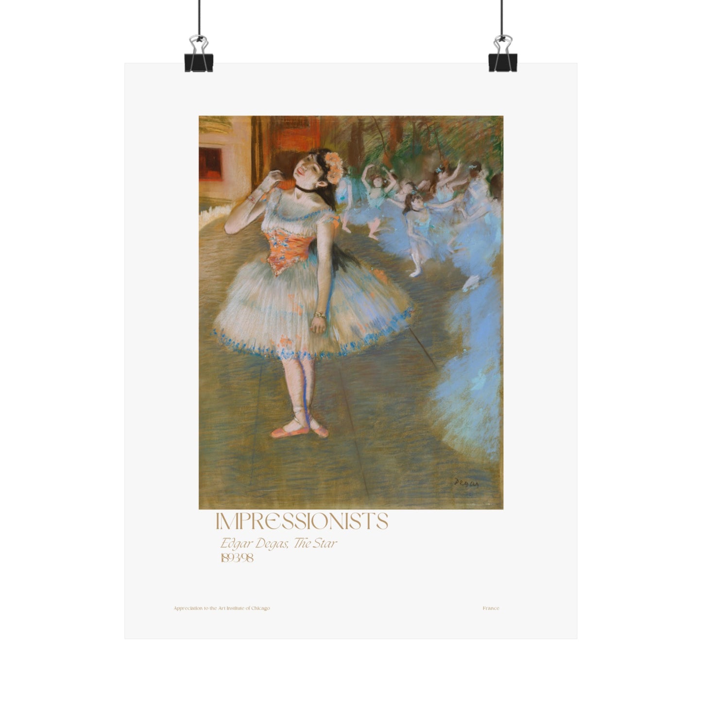 Edgar Degas, The Star 1893/98 Vertical Poster