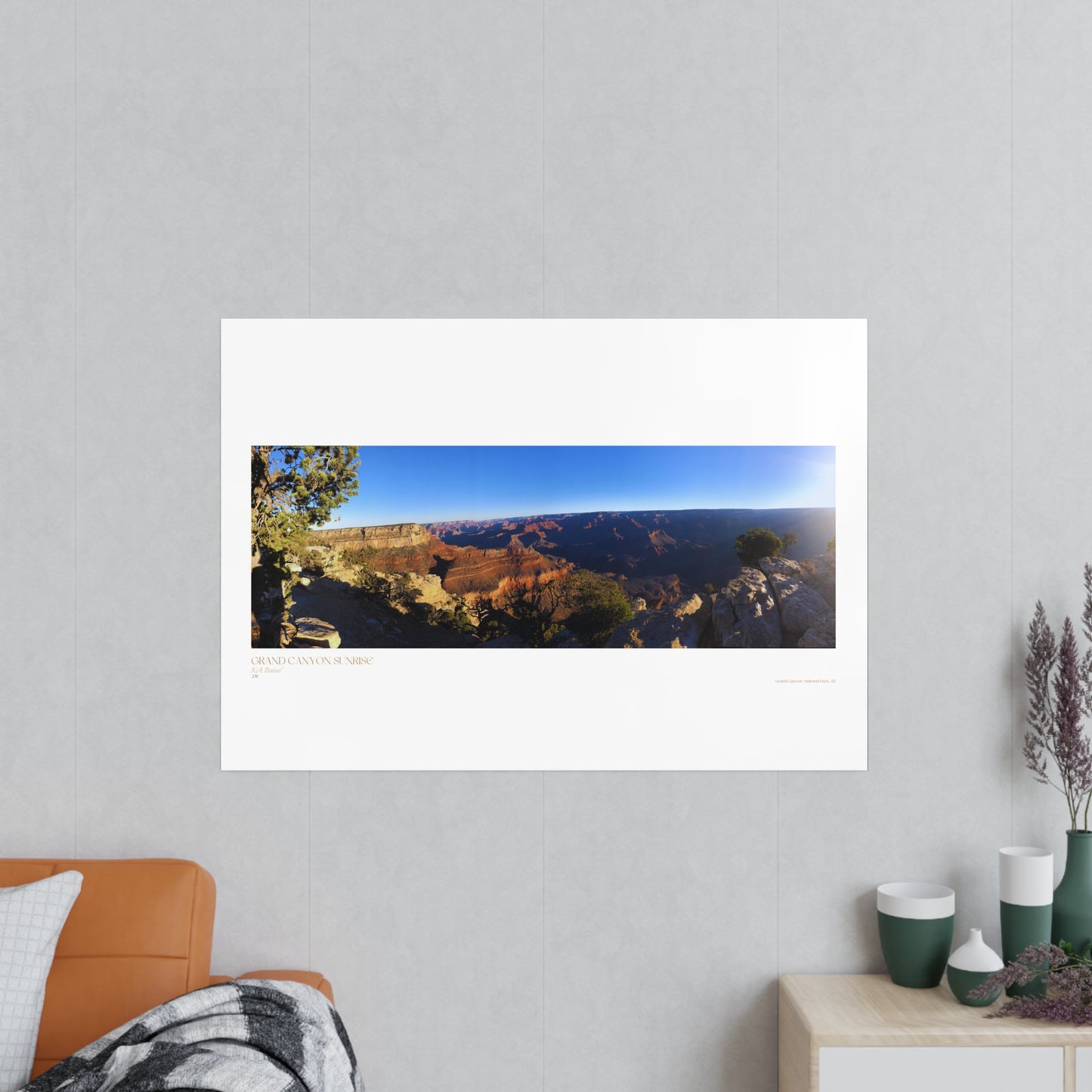 Grand Canyon Sunrise Matte Photograph Horizontal Posters EU