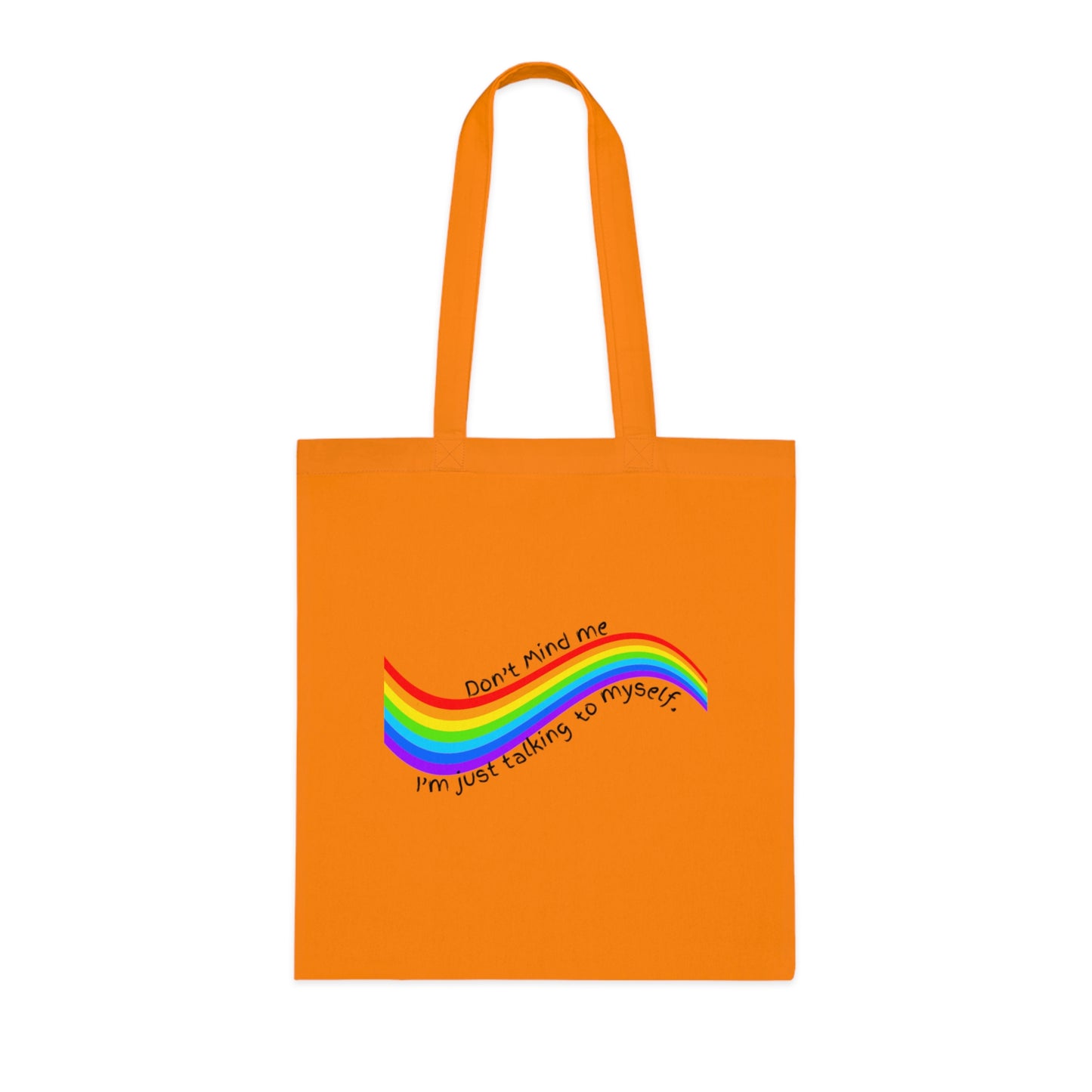 Talking to Myself Rainbow Tote Bag EU