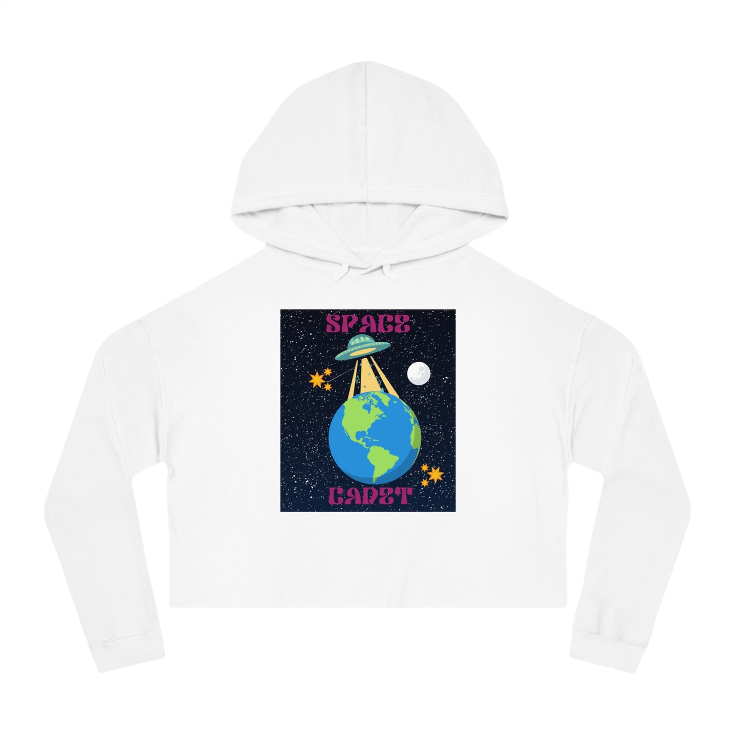 Space Cadet Women’s Cropped Hooded Sweatshirt