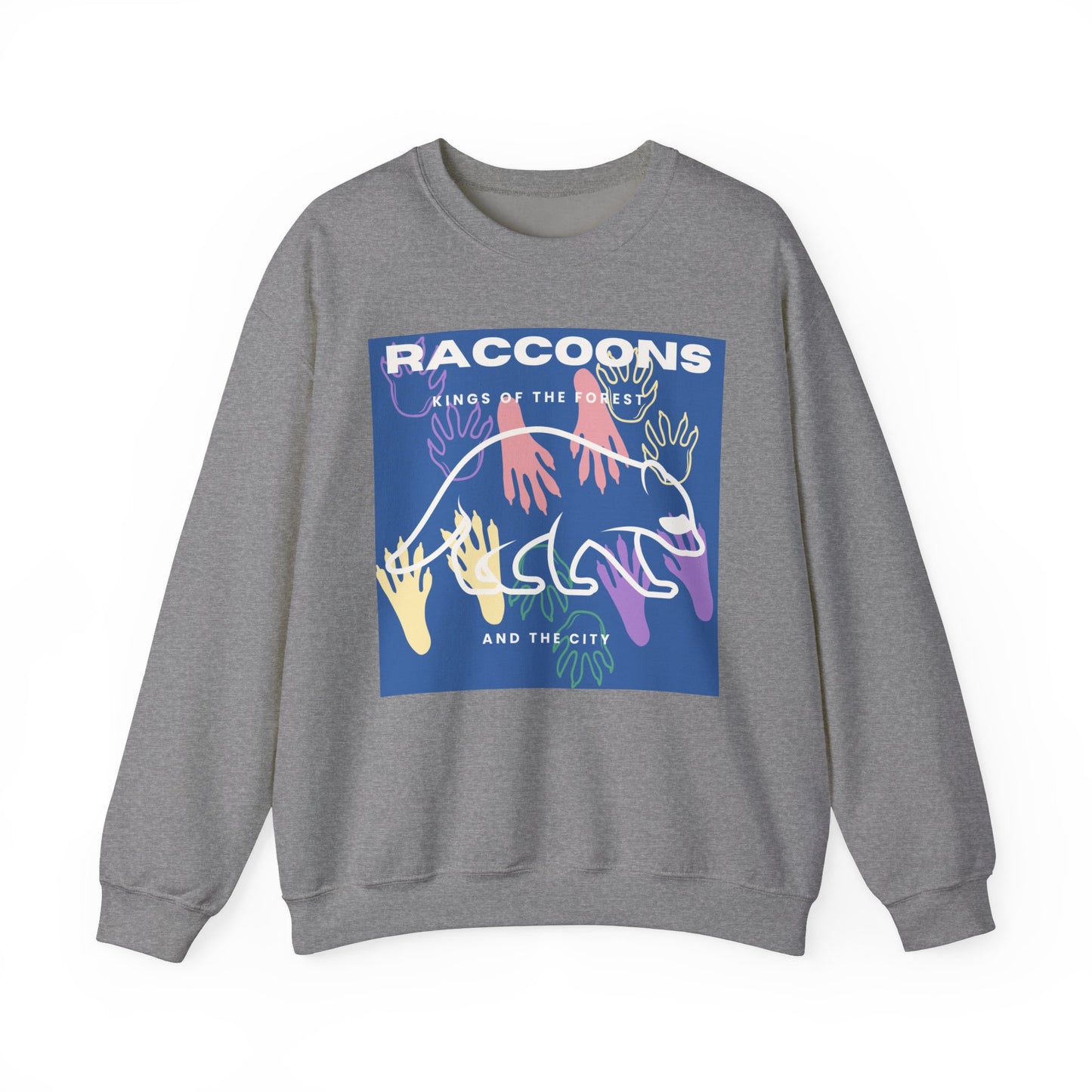 Kings of City Forest Raccoons Unisex Heavy Blend™ Crewneck Sweatshirt