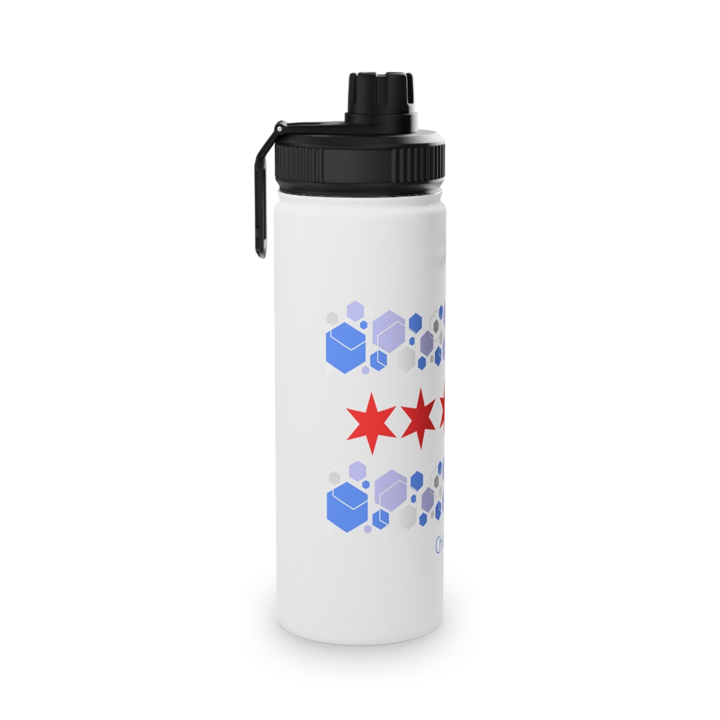 Modern Chicago Stainless Steel Water Bottle, Standard Lid EU