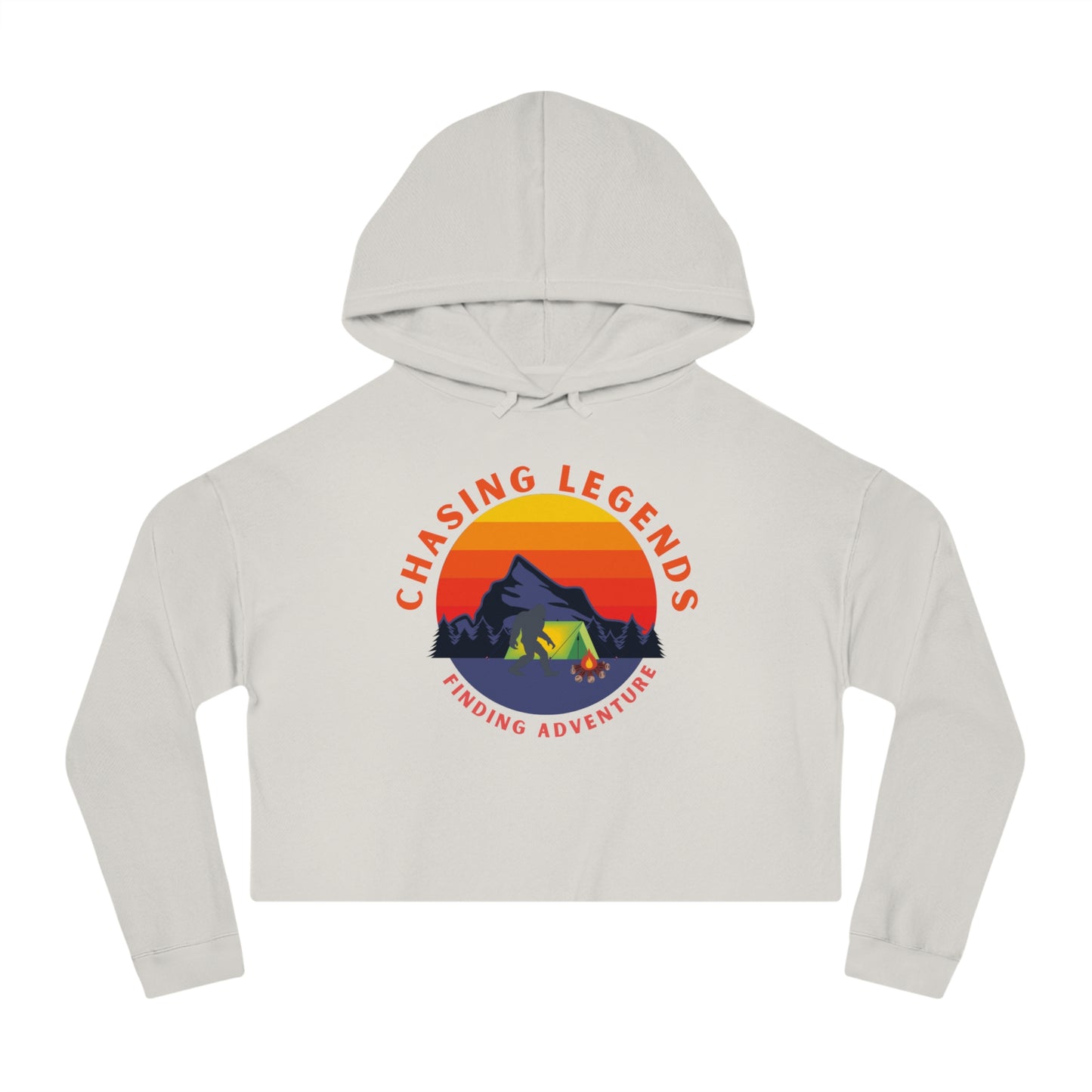 Bigfoot Adventure: Chasing Legends Crop Hoodie