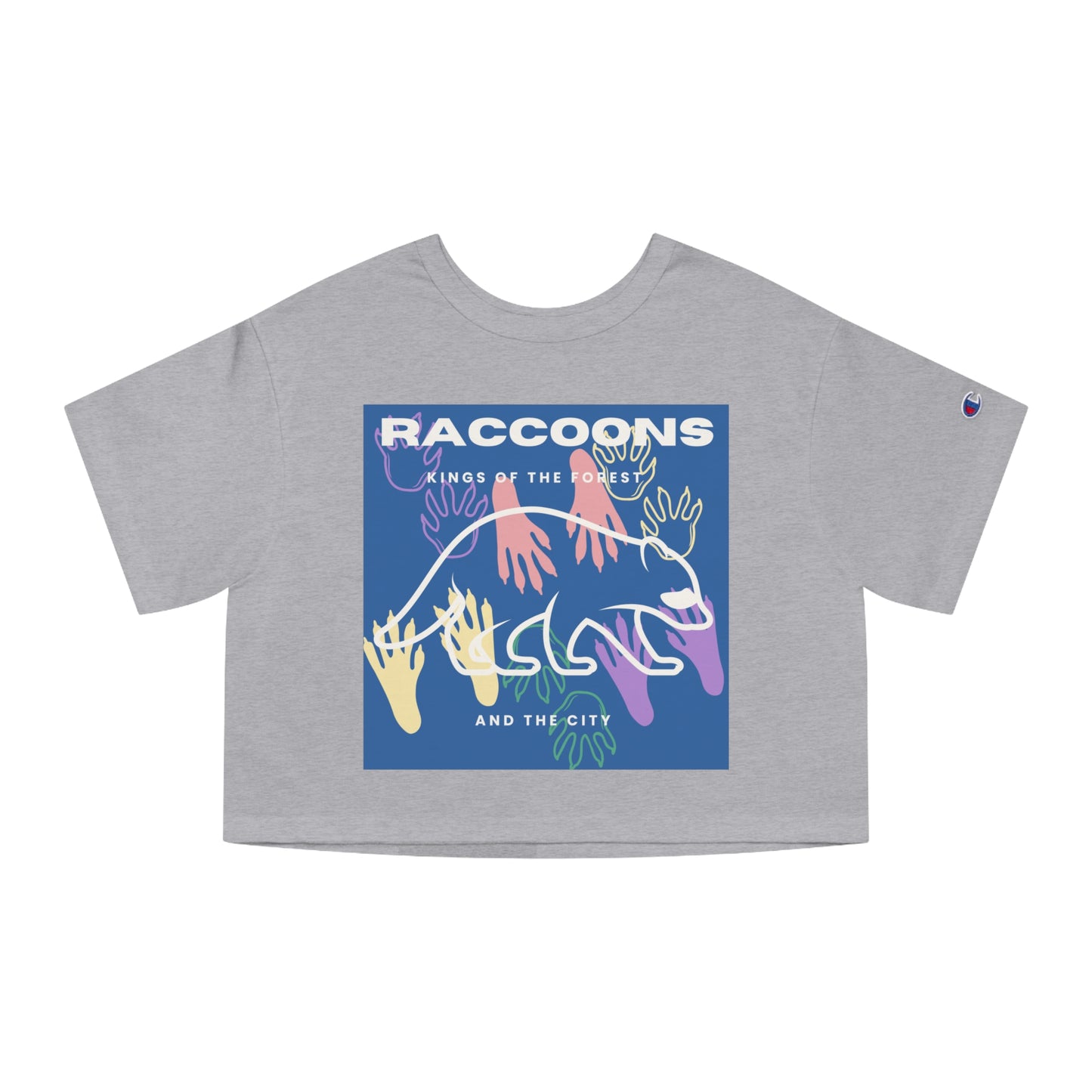 Kings of City Forest Raccoons Champion Women's Heritage Cropped T-Shirt