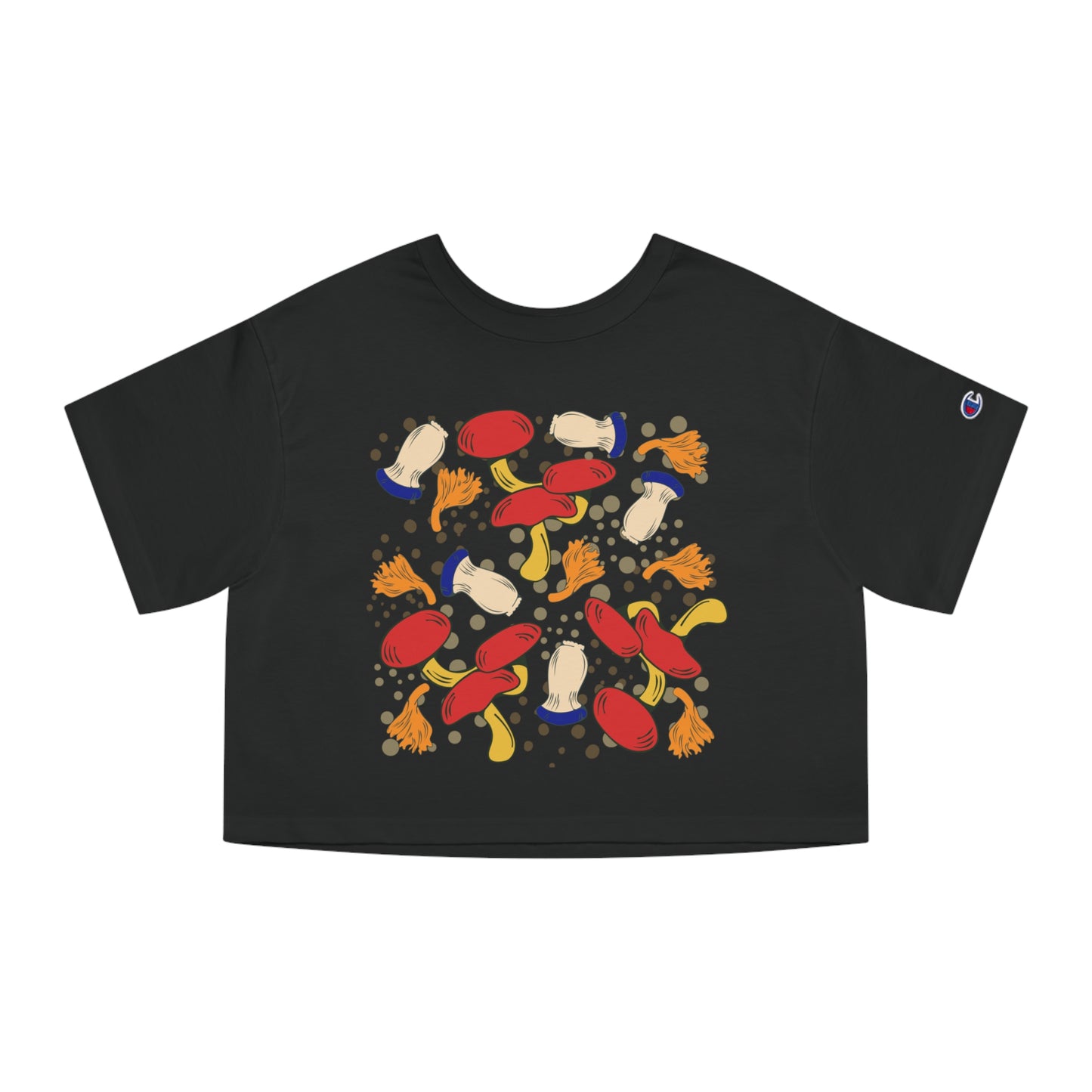 Mushrooms Champion Women's Heritage Cropped T-Shirt