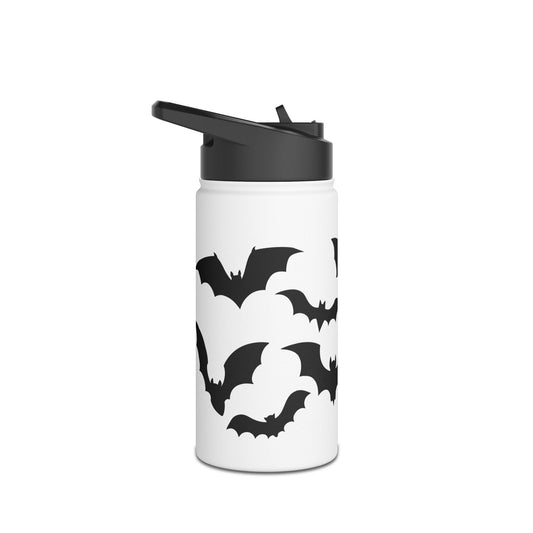 I Love Bats Stainless Steel Water Bottle, Standard Lid