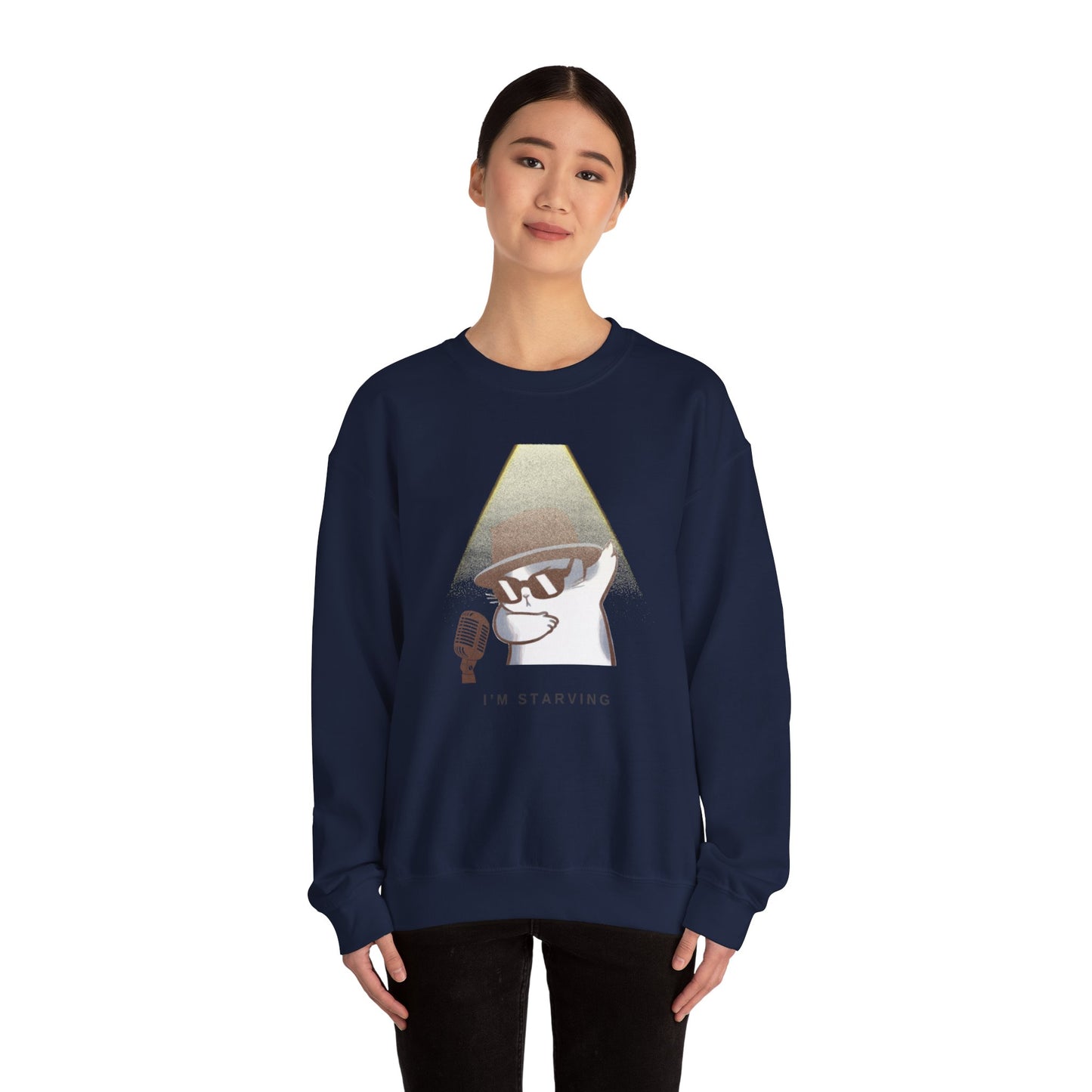 Blues Cat Unisex Heavy Blend™ Crewneck Sweatshirt