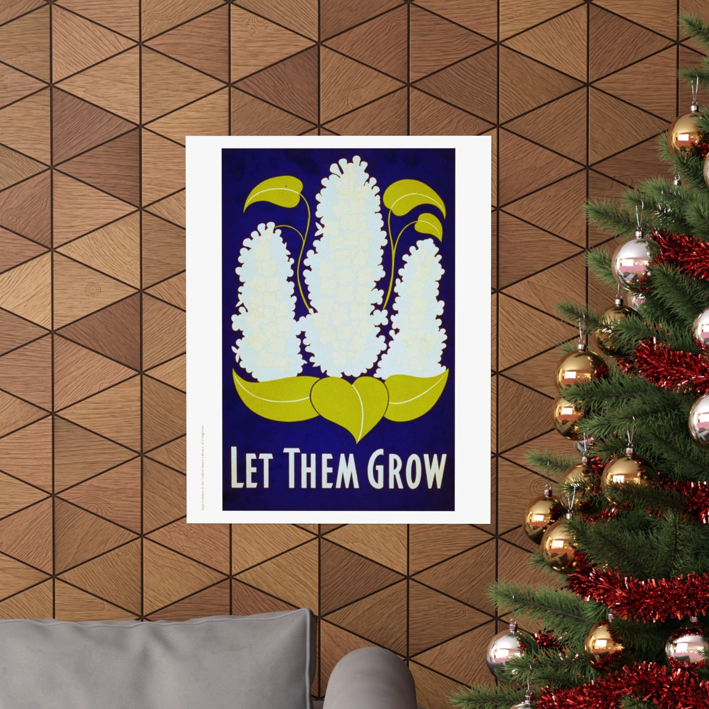 Let Them Grow Garden Illustration Vertical Poster